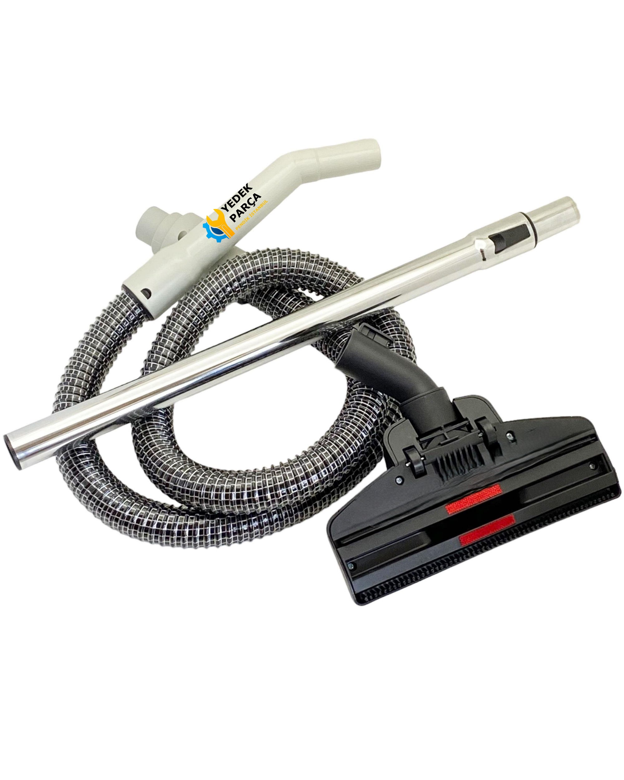 Arçelik Uyumlu S 6810 Elektrikli Süpürge Çelik Telli Hortumu Emici Yer Başlığı Teleskopik Boru