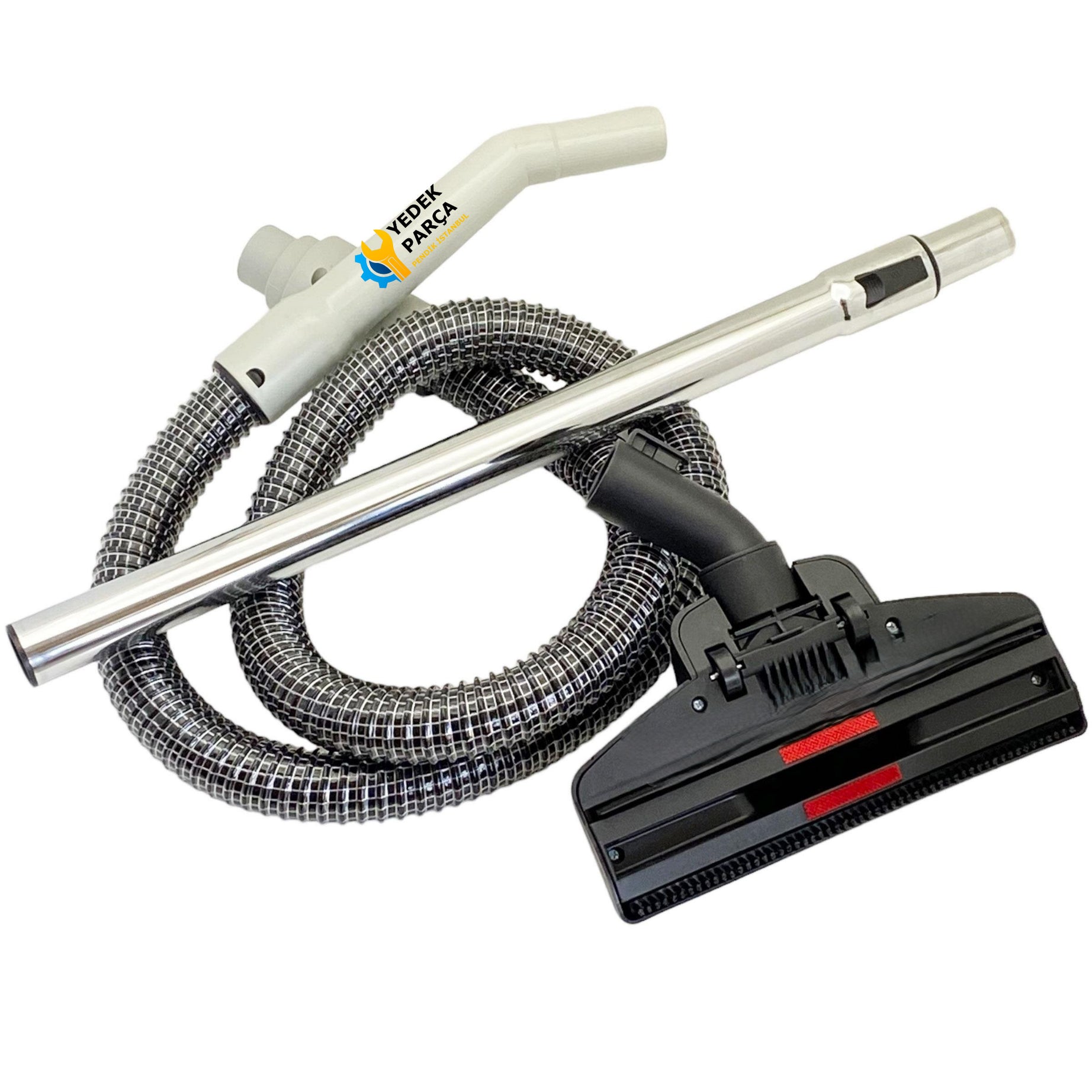 Arçelik Uyumlu S 6805 Elektrikli Süpürge Çelik Telli Hortumu Emici Yer Başlığı Teleskopik Boru
