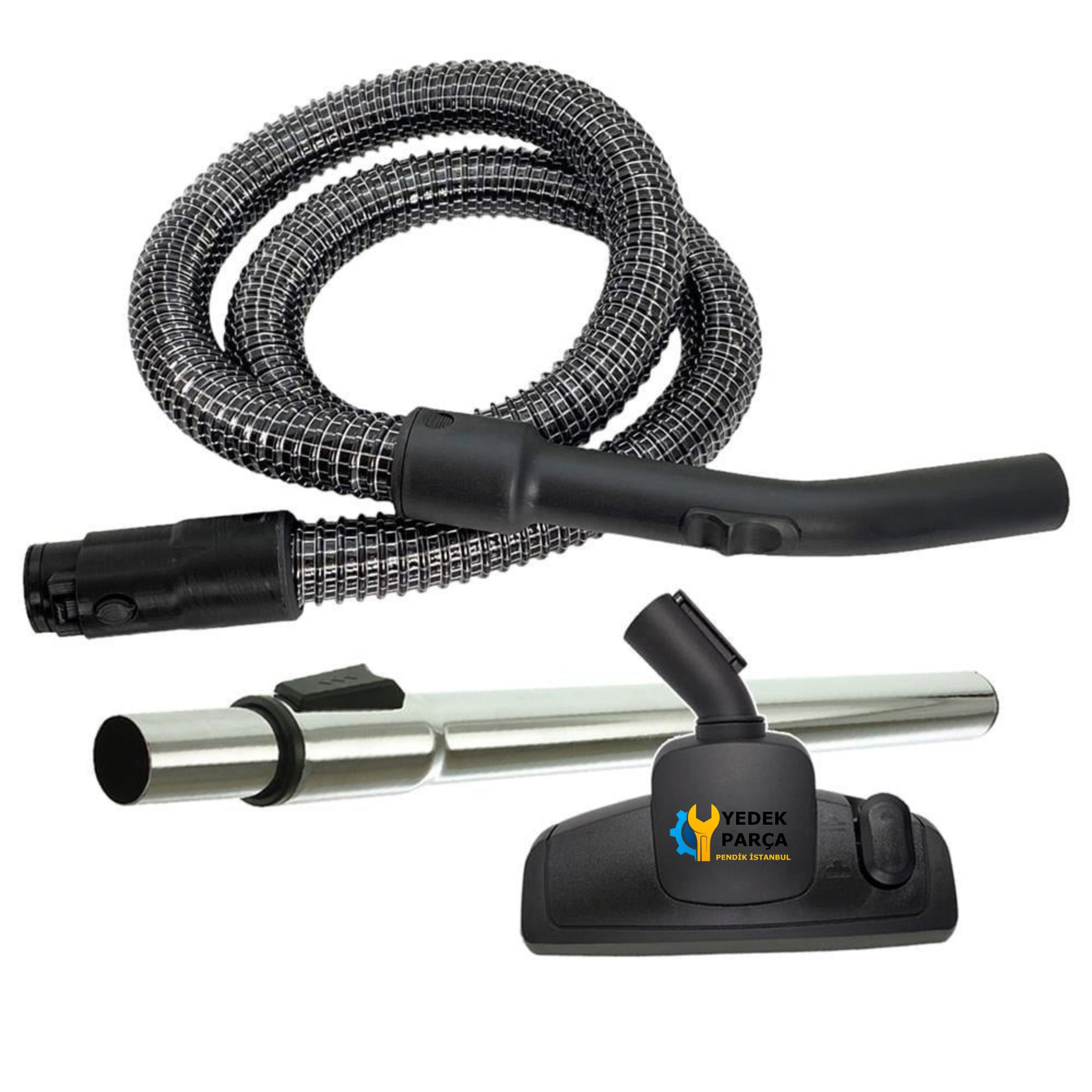 King Uyumlu K 259 Diamond Cyclonic Süpürge Çelik Telli Hortumu Seti