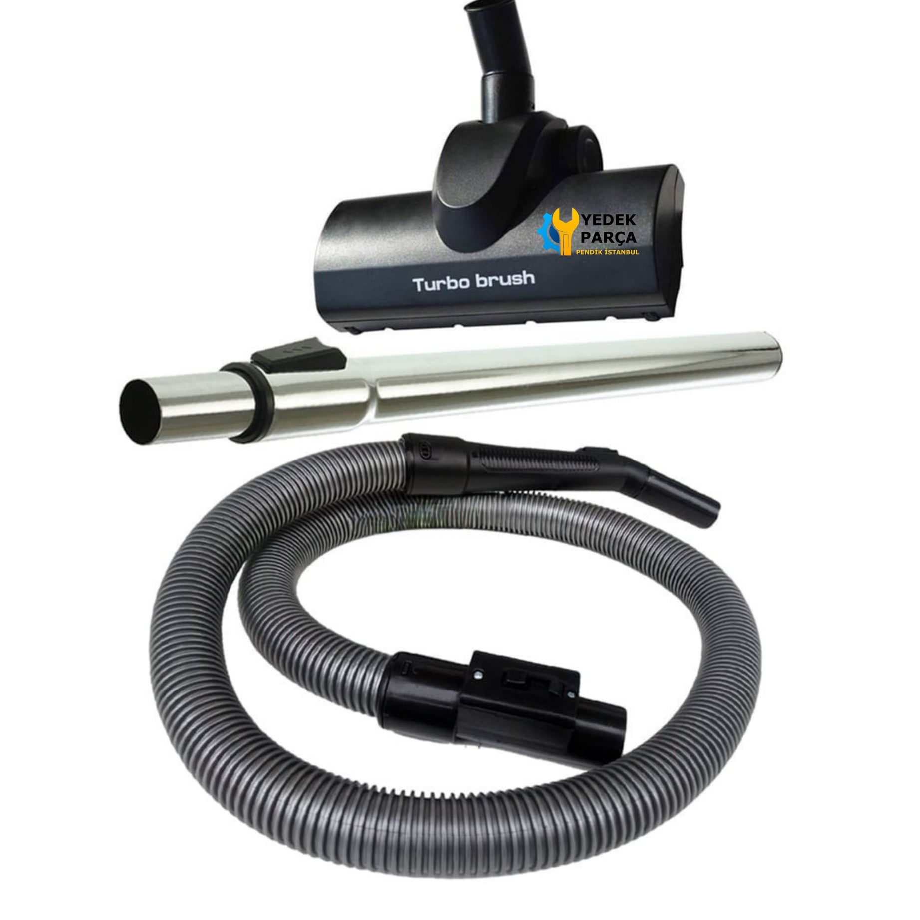 Arçelik Uyumlu AL 650 M Elektrikli Süpürge Hortumu Turbo Emici Yer Başlığı Teleskopik Boru