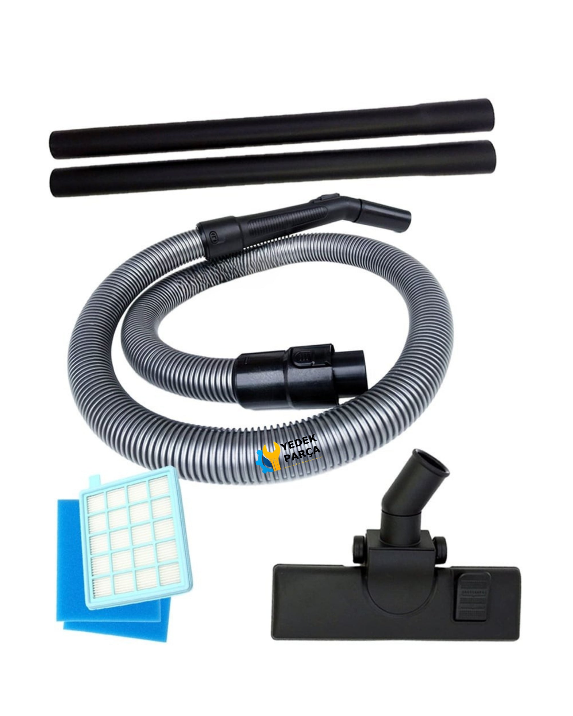 Philips Uyumlu FC 9540 PowerPro Active Hortumu Başlık PlsBoru Filtre Set
