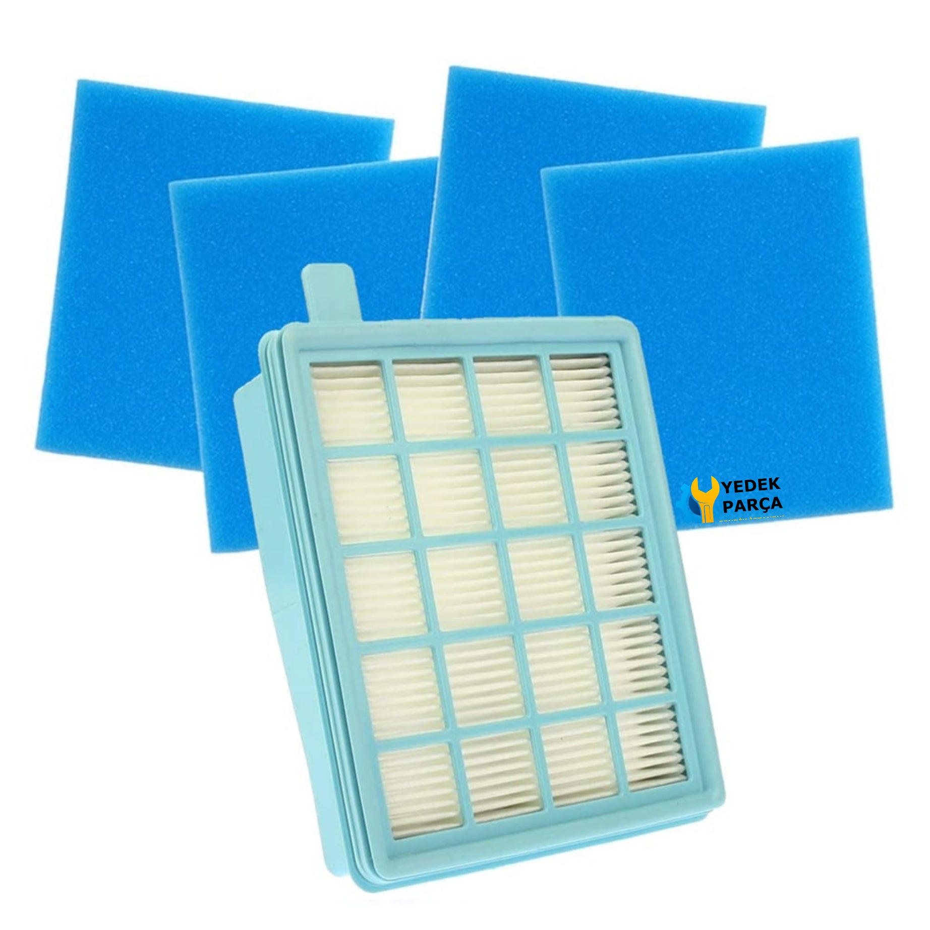 Philips Uyumlu FC 8636 Çelik Telli Hortumu Başlık Boru Filtre Seti