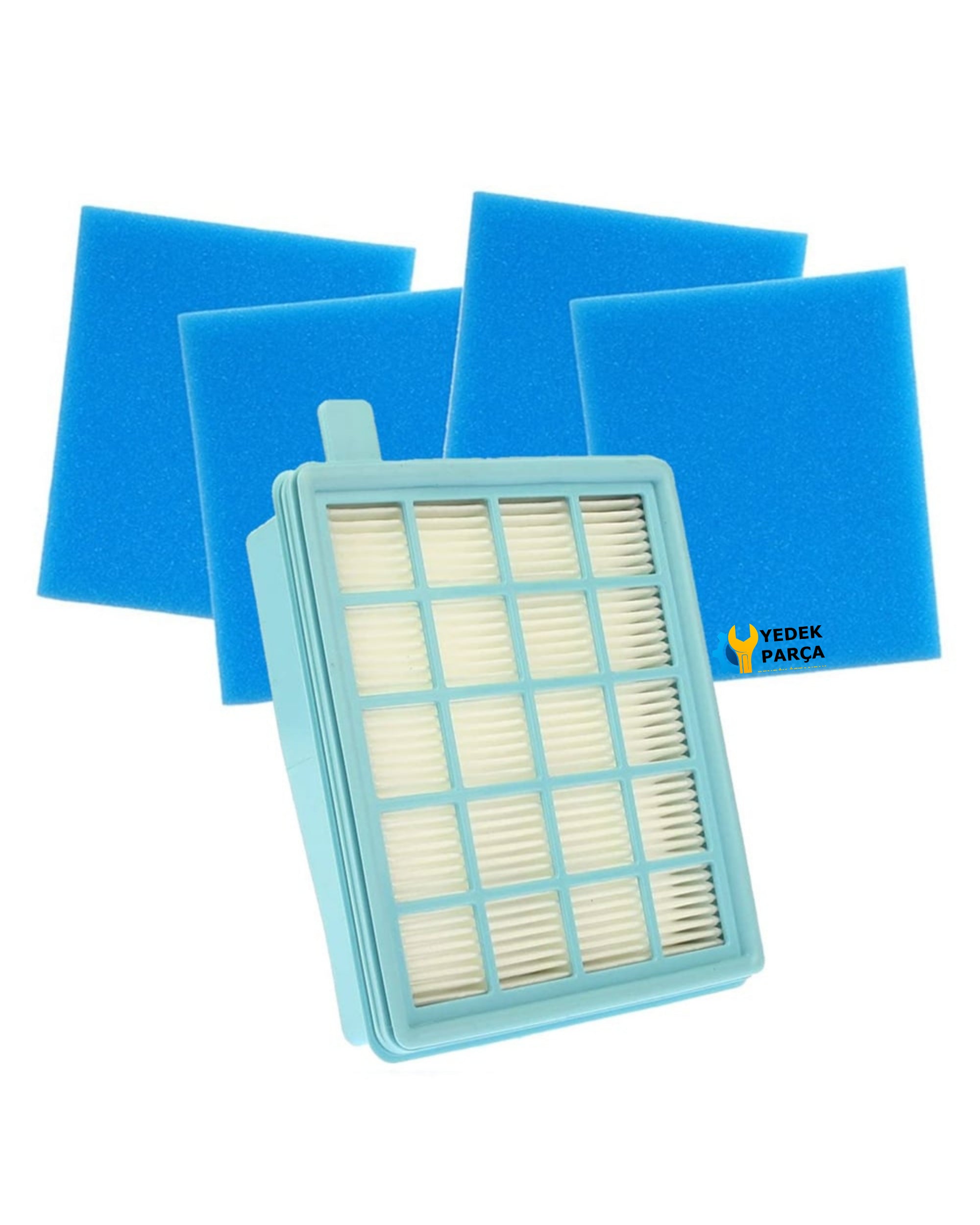 Philips Uyumlu FC 8636 Çelik Telli Hortumu Başlık Boru Filtre Seti