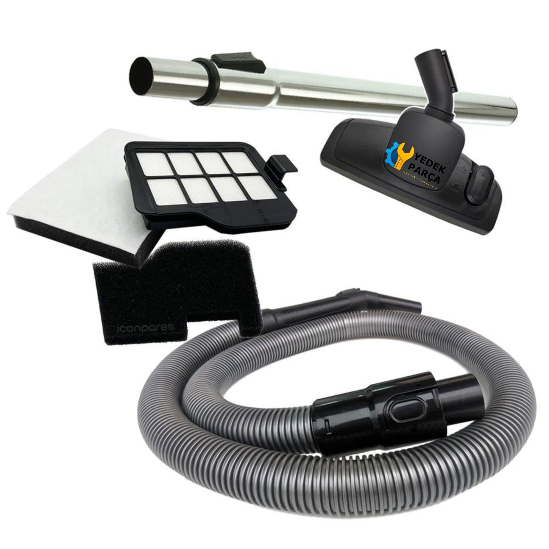 Arzum Uyumlu AR 4060 / AR4061 / AR 4088 / AR 4092 Olimpia Çelik Telli Hortumu ve Filtresi Seti