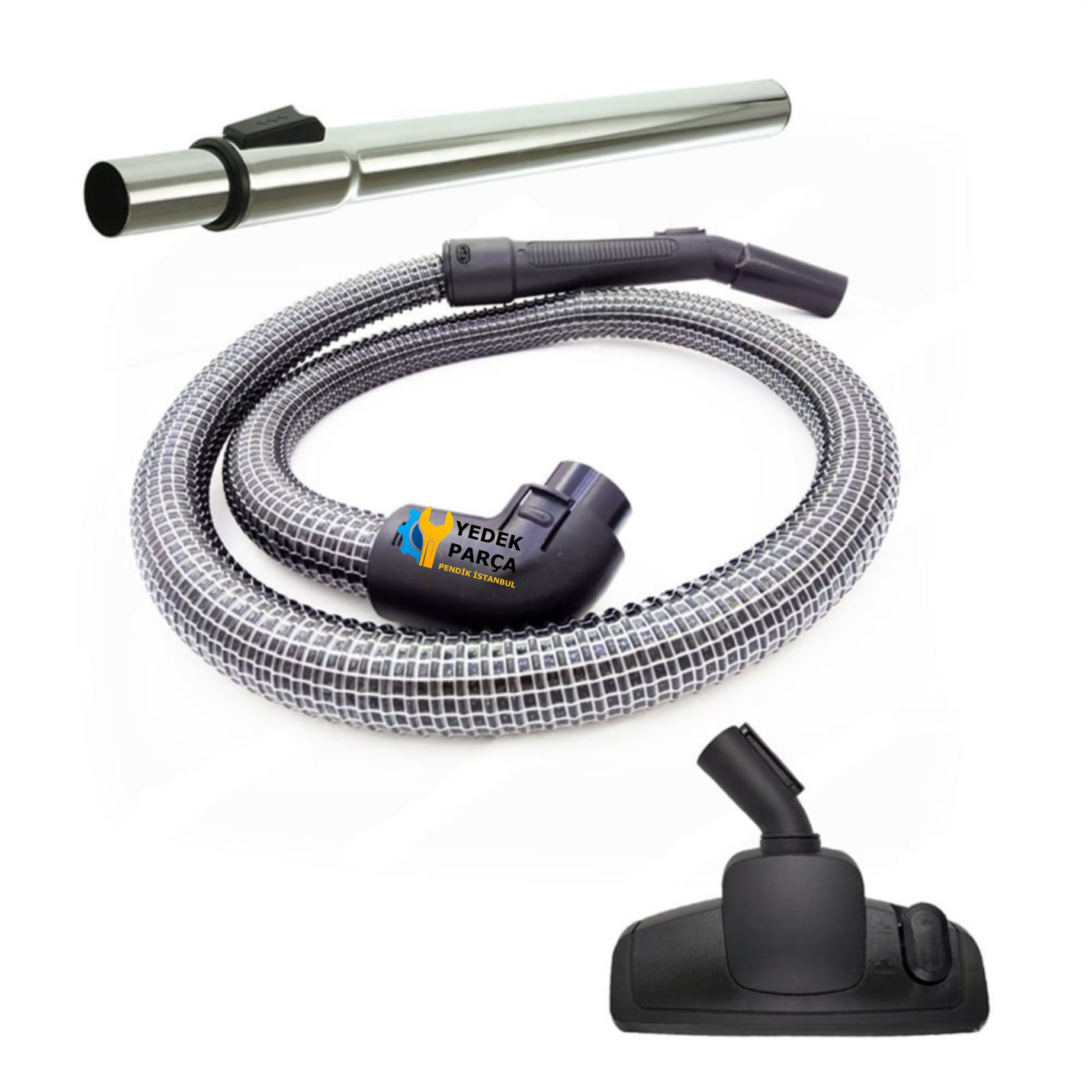 Vestel Uyumlu Vivo 2000 Elektrikli Süpürge Çelik Telli Hortumu Emici Başlık Boru