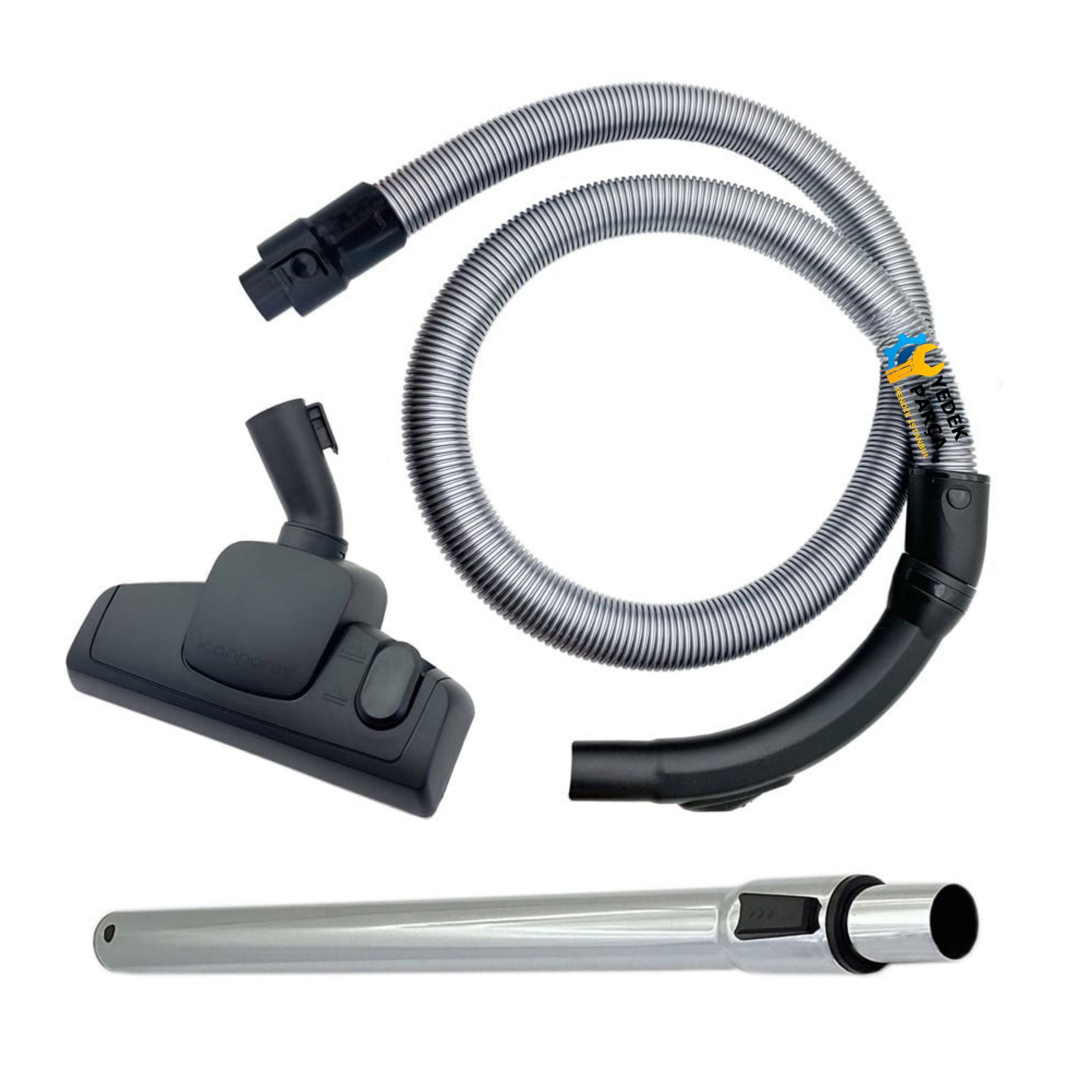 Arçelik Uyumlu S 7510 Süpürge Katlanmaz Dayanıklı Güçlü Hortumu Seti