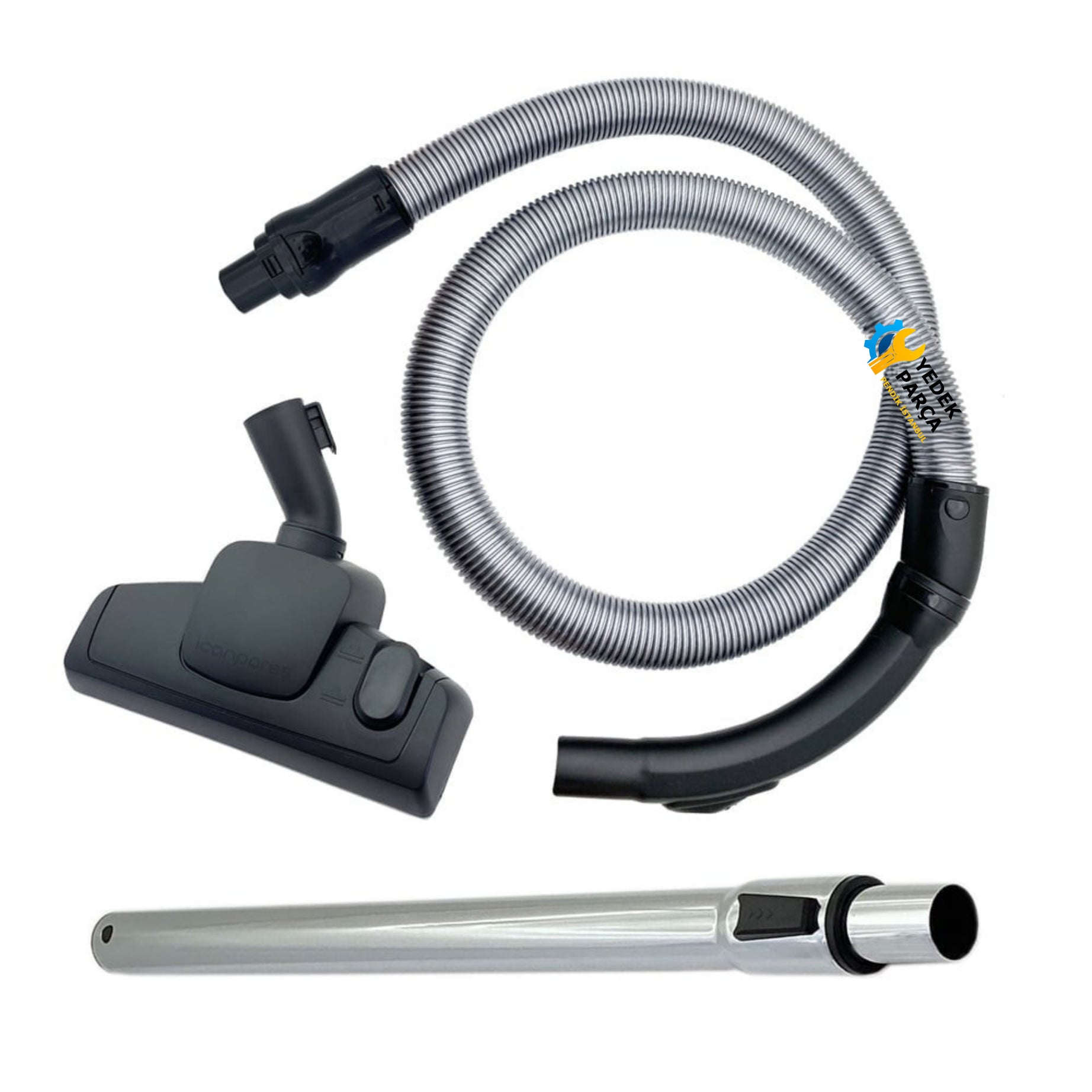 Arçelik Uyumlu 9191512264 Süpürge Katlanmaz Dayanıklı Güçlü Hortumu Seti