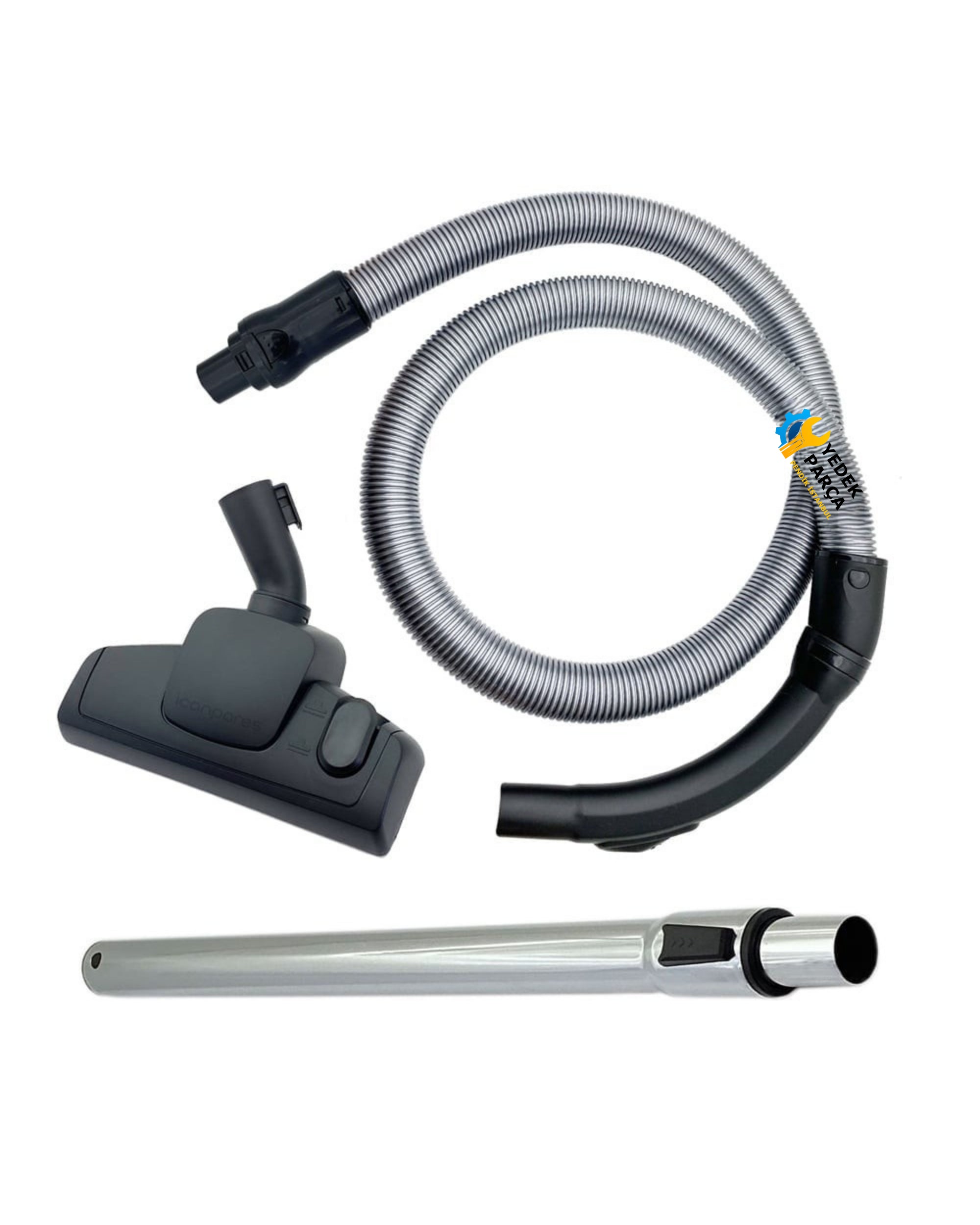 Bluehouse Uyumlu BH 022E Süpürge Katlanmaz Dayanıklı Güçlü Hortumu Seti