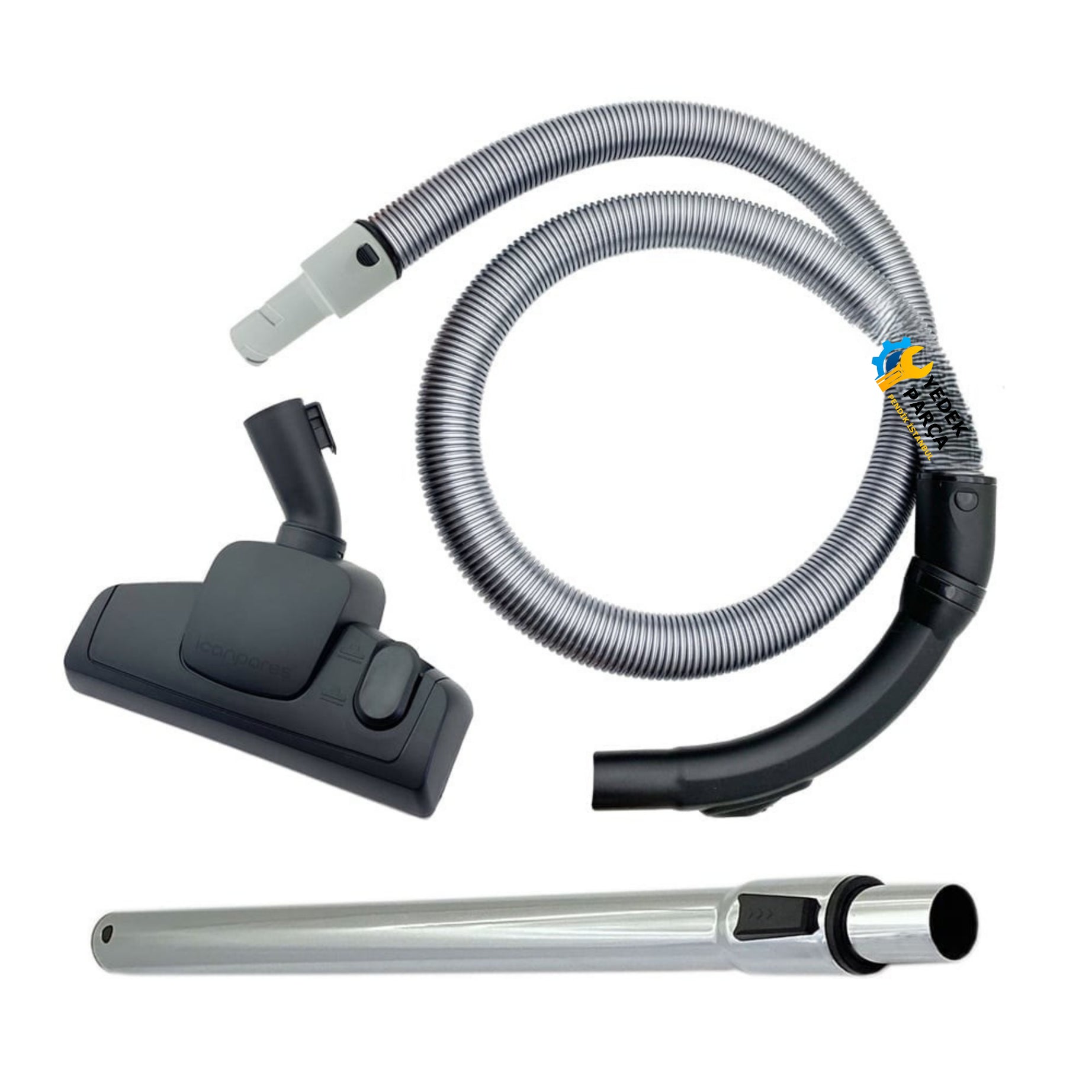 Arçelik Uyumlu 3195750200 Süpürge Katlanmaz Dayanıklı Güçlü Hortumu Seti