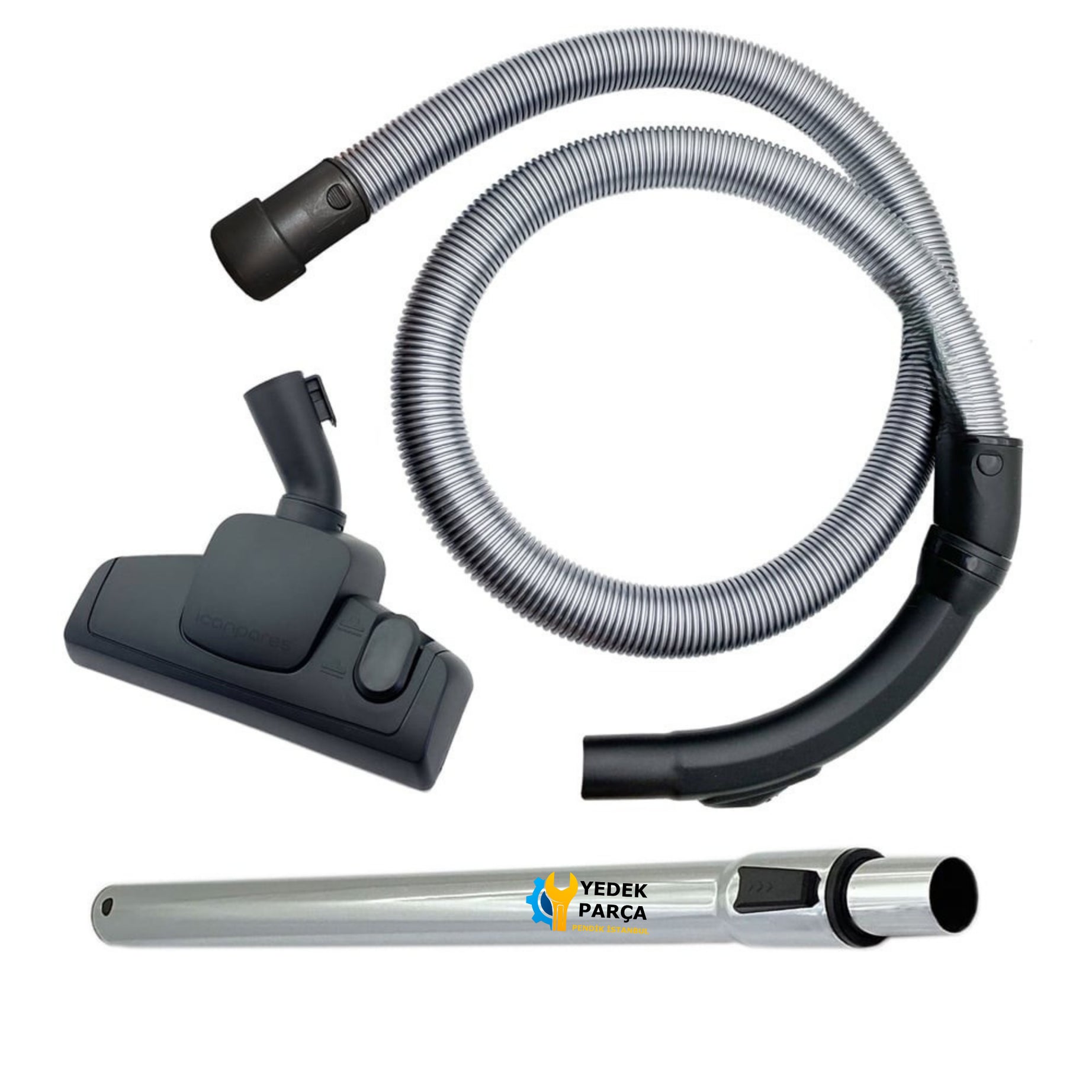 Fantom Uyumlu Jumbo WD 4400 Elektrikli Süpürge Katlanmaz Dayanıklı Güçlü Hortumu Seti KİLİTSİZ