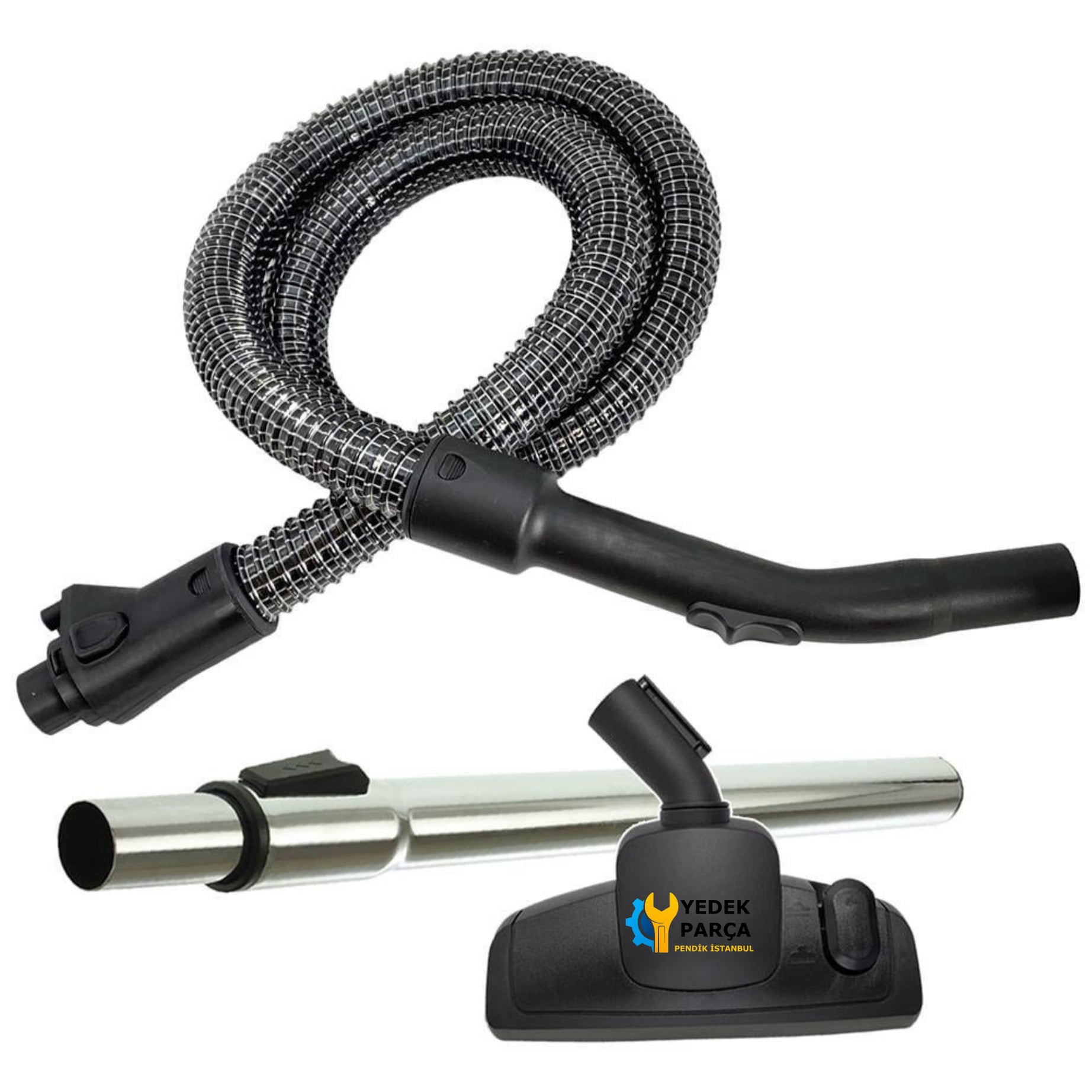 Arçelik Uyumlu S 7424 Süpürge Çelik Telli Hortumu Seti