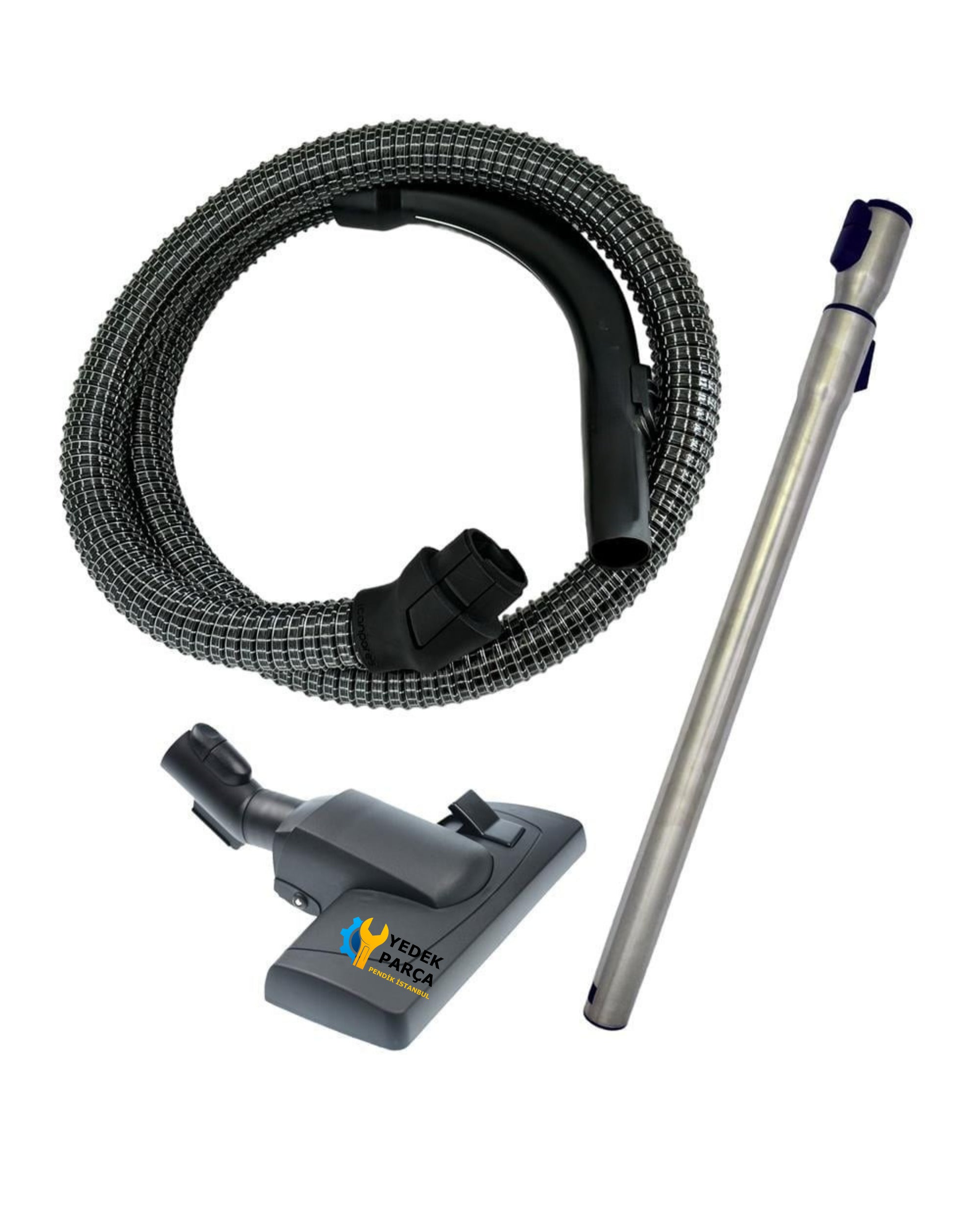 Miele Uyumlu Complete C3 Boost Ecoline Süpürge Çelik Telli Hortumu Seti