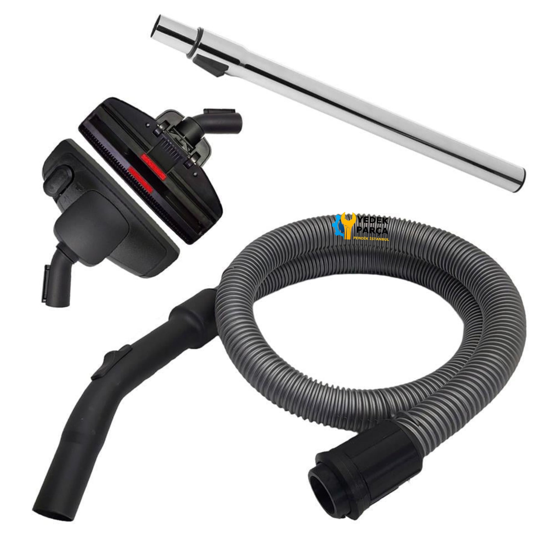 Nilfisk Uyumlu GD 930 Elektrikli Süpürge Hortumu Emici Başlığı Teleskopik Borusu