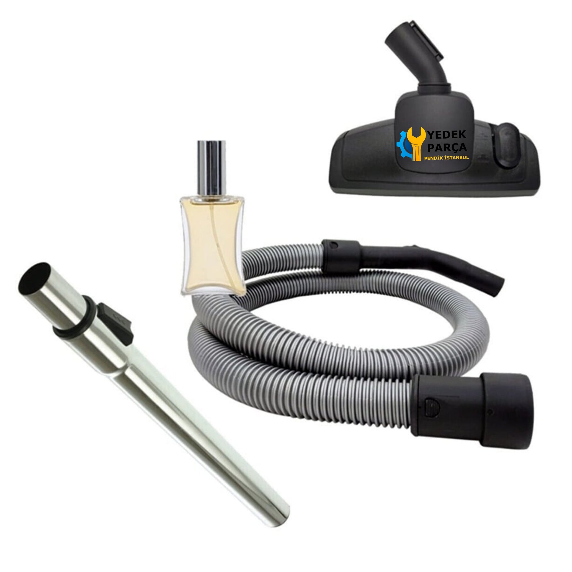 Duru Uyumlu Pacific DR-10 Süpürge Hortumu Emici Fırçası Teleskopik Borusu Hediyeli