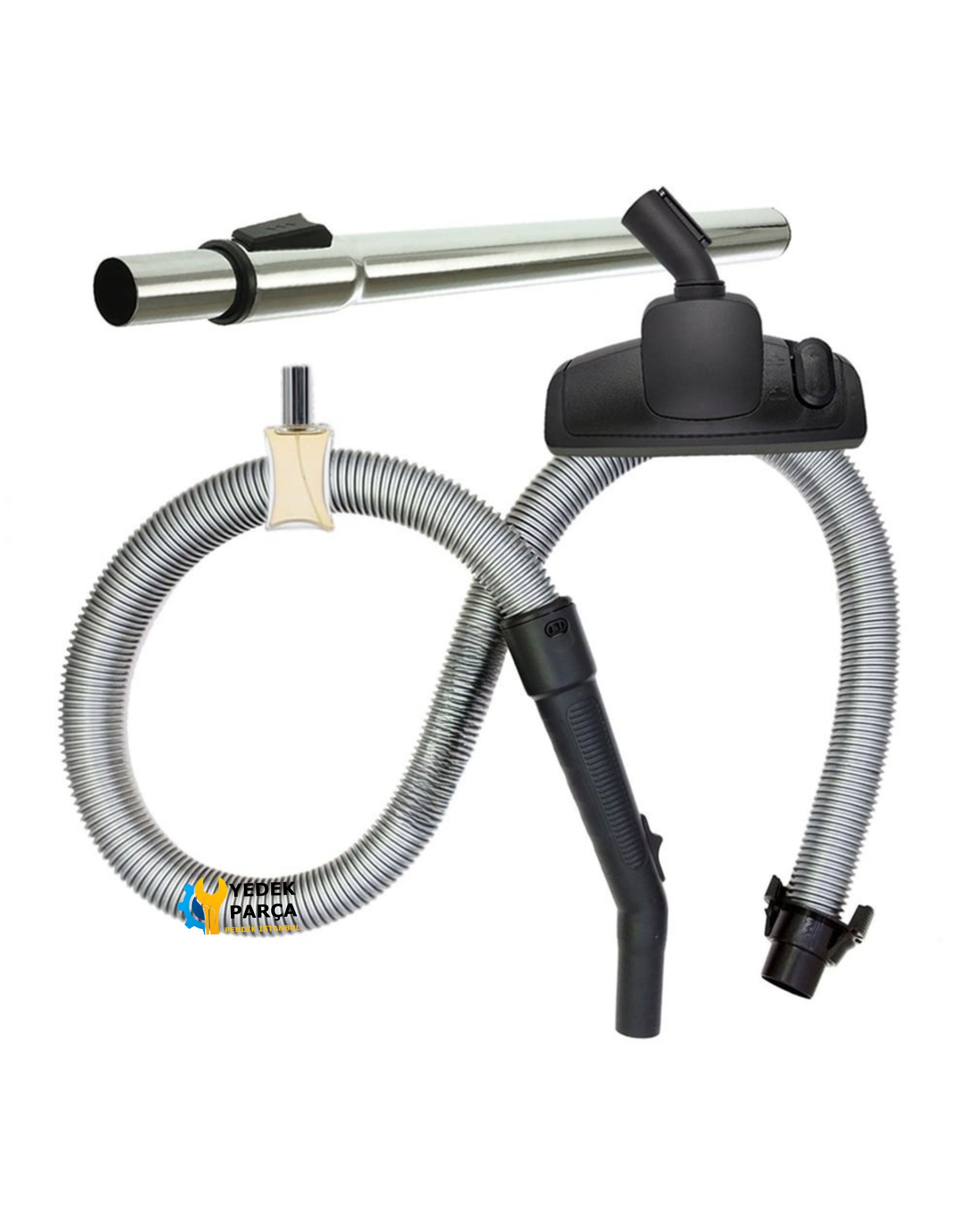 Samsung Uyumlu SC 4110 Süpürge Hortumu Emici Yer Başlığı Teleskopik Boru Hediyeli