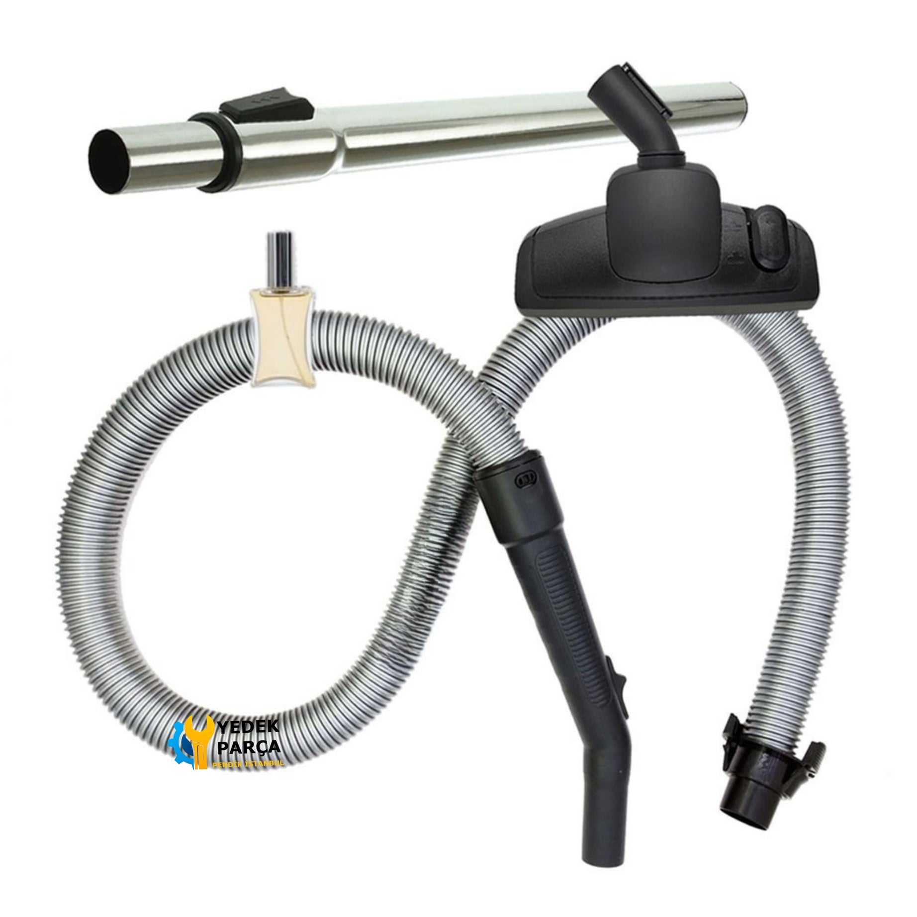 Samsung Uyumlu SC 4120 Süpürge Hortumu Emici Yer Başlığı Teleskopik Boru Hediyeli