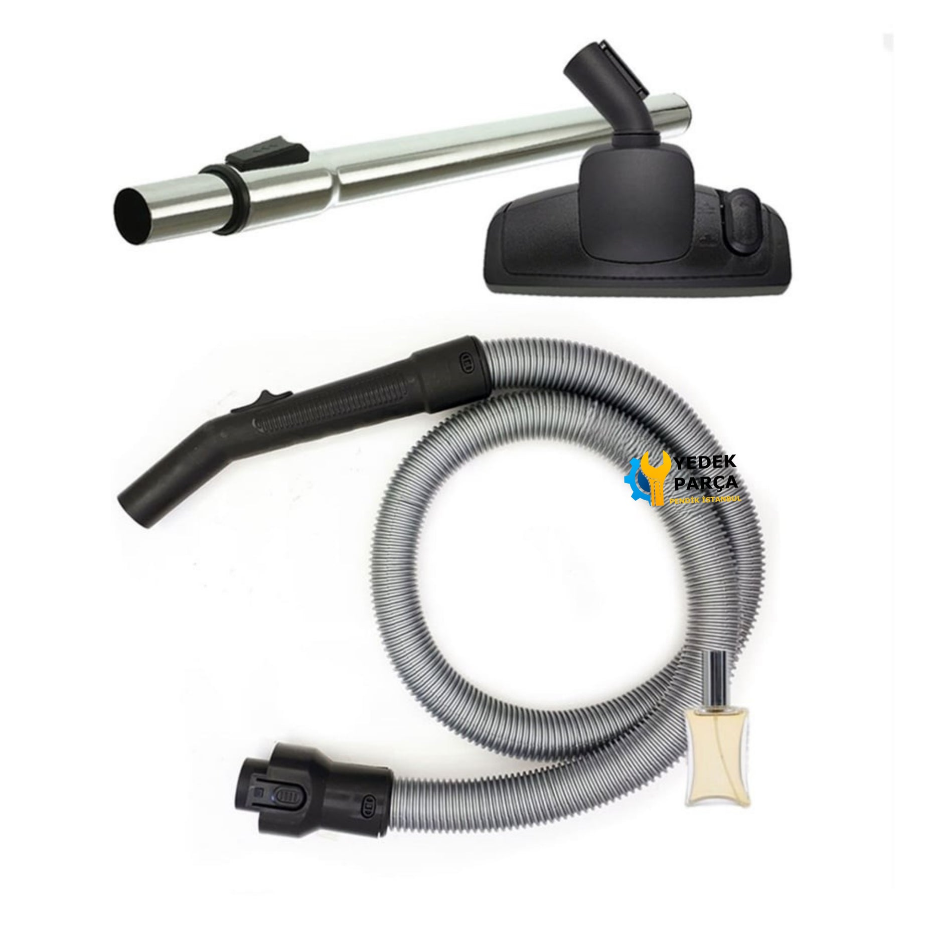 Arçelik Uyumlu S 7432 Süpürge Hortumu Teleskopik Boru Emici Başlık Hediyeli
