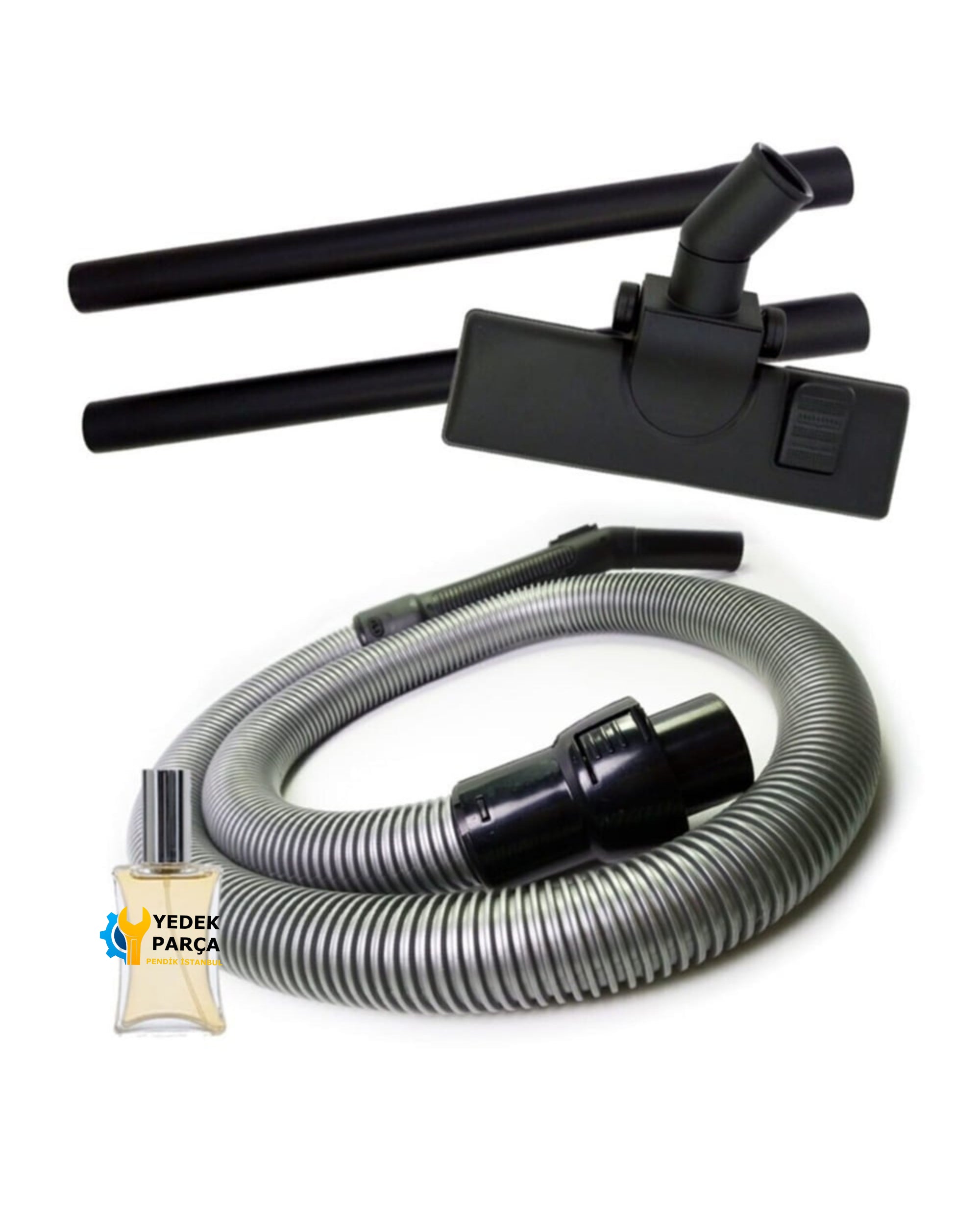 Electrolux Uyumlu Ergoeasy ZTI 7610 - 7671 Elektrikli Süpürge Hortumu Emici Yer Başlığı Plastik Boru Hediyeli