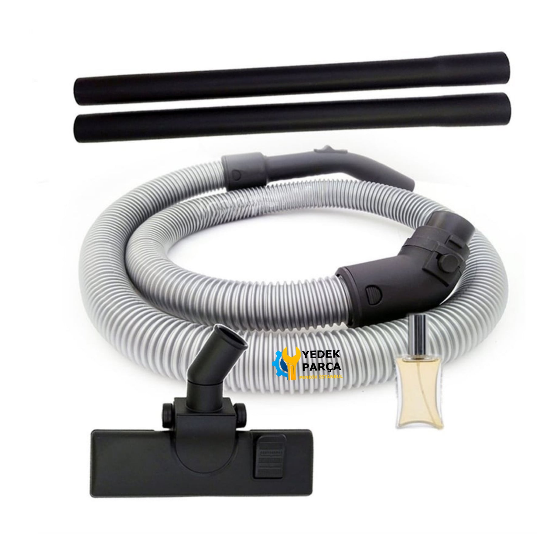 Fantom Uyumlu Carbon DC 2000 Elektrikli Süpürge Hortum Emici Başlık Plastik Boru Hediyeli