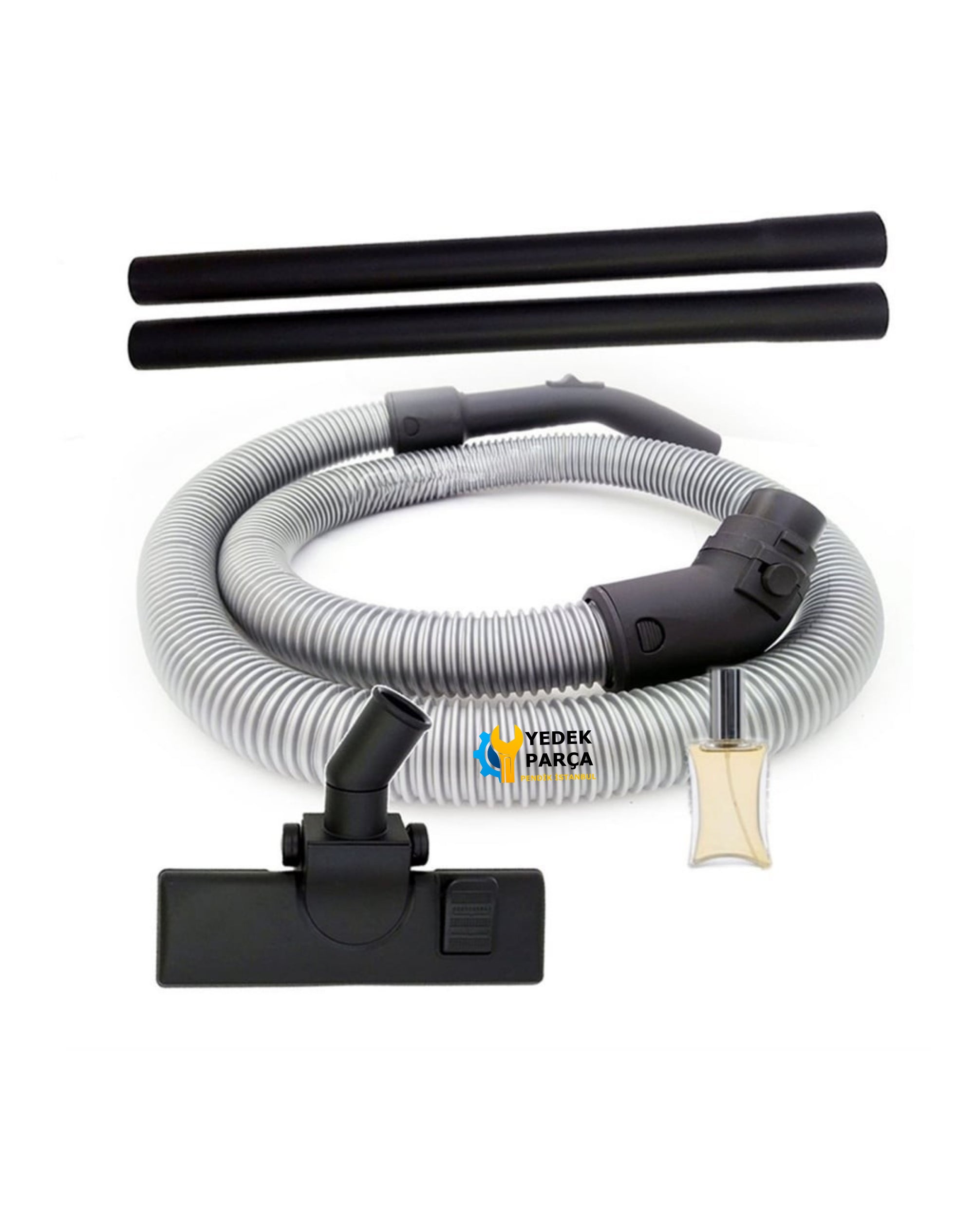 Fantom Uyumlu TR 8700 Technovac Elektrikli Süpürge Hortum Emici Başlık Plastik Boru Hediyeli