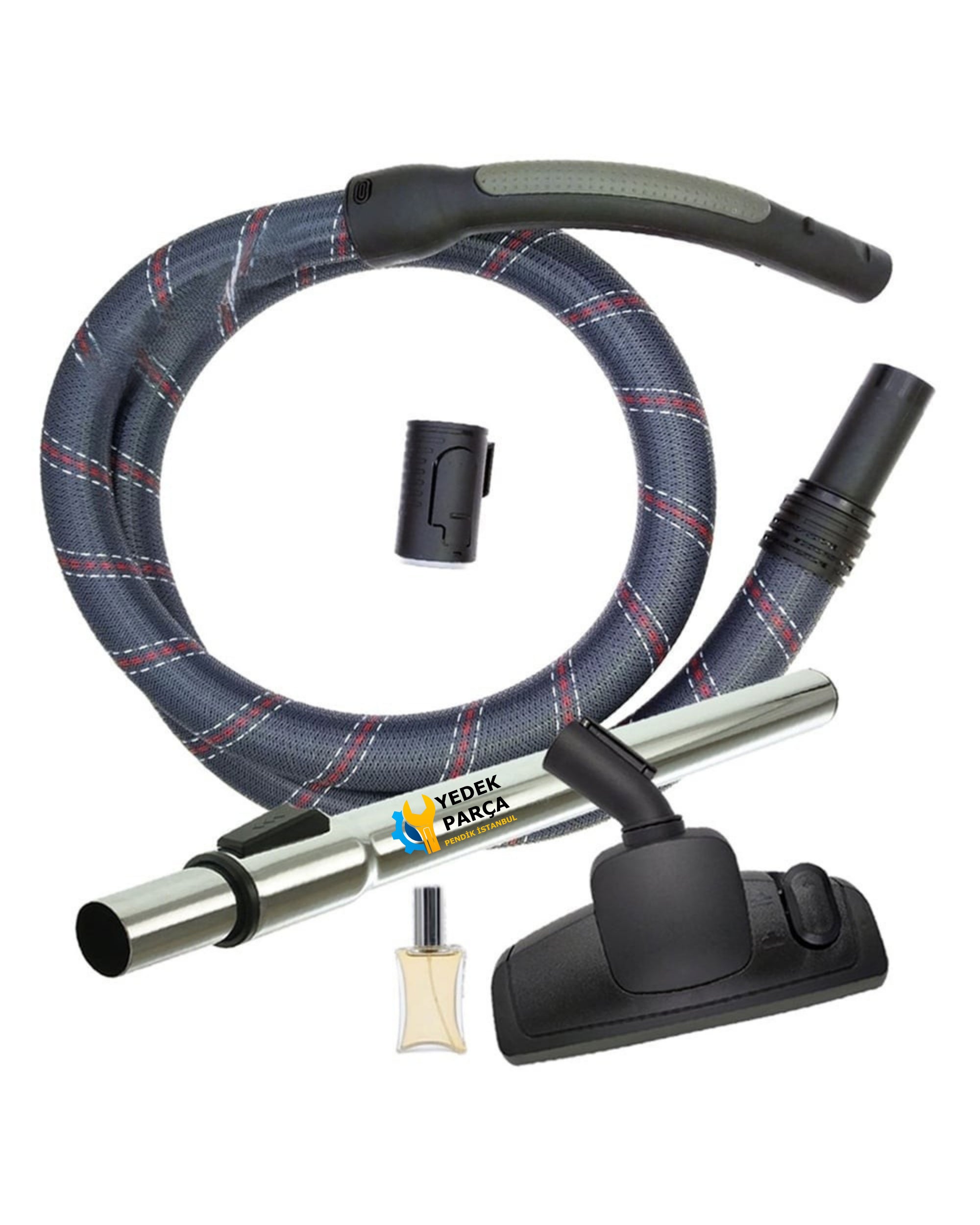 Bosch Uyumlu BGS6PRO1 Süpürge Hortumu Emici Yer Başlığı Boru Hediyeli