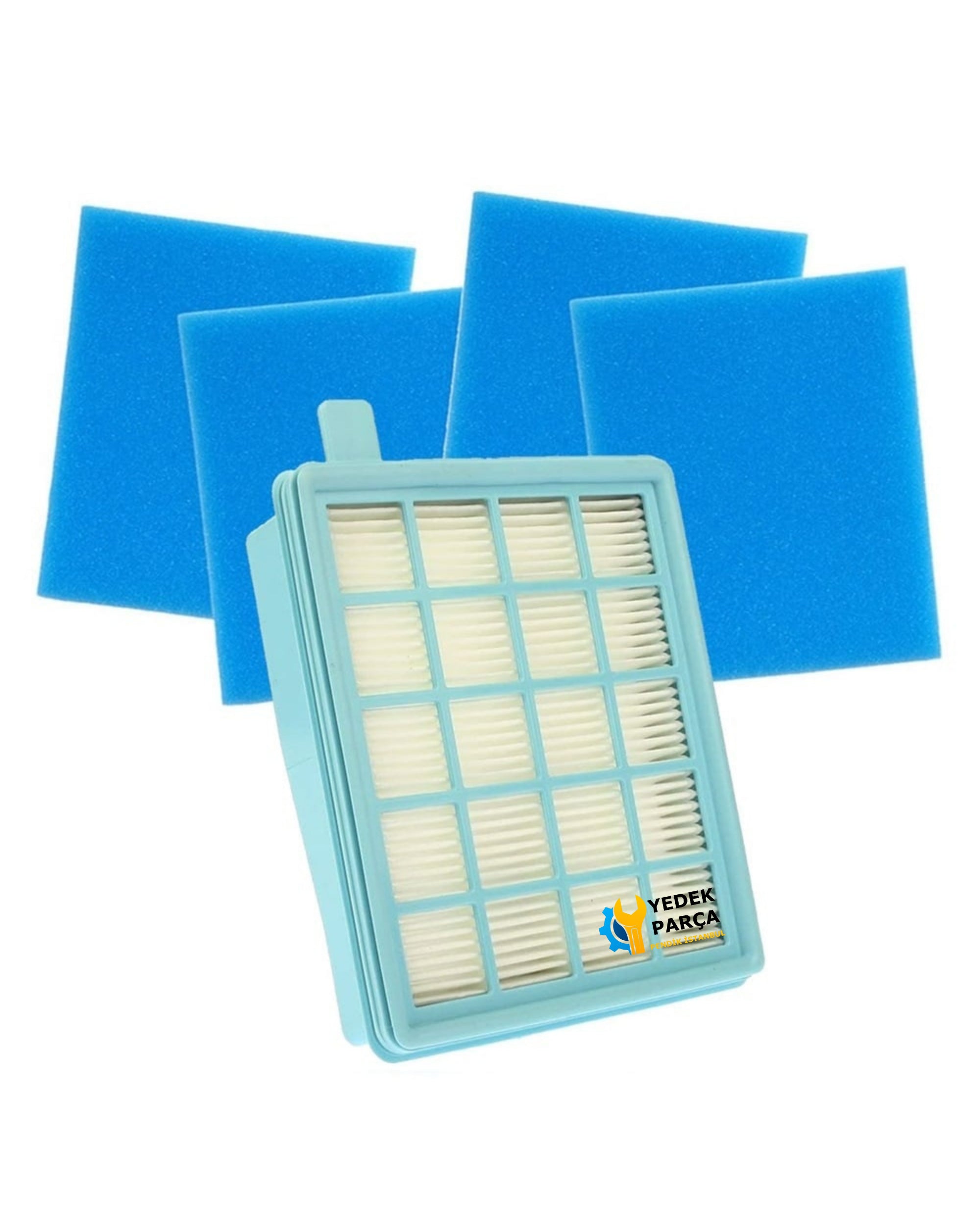 Philips Uyumlu FC 8632 PowerPro Active Hortumu Başlık Boru Filtre Seti Hediyeli