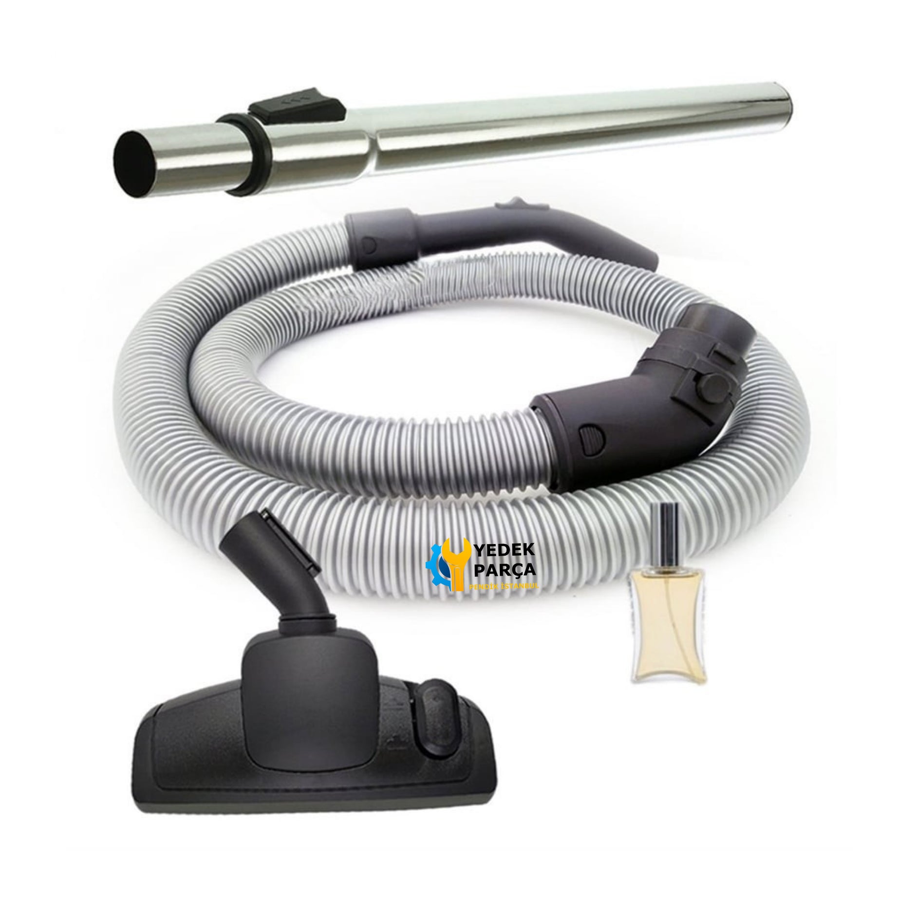 Fantom Uyumlu Misty DC 4200 Elektrikli Süpürge Hortumu Emici Yer Başlığı Teleskopik Boru Hediyeli