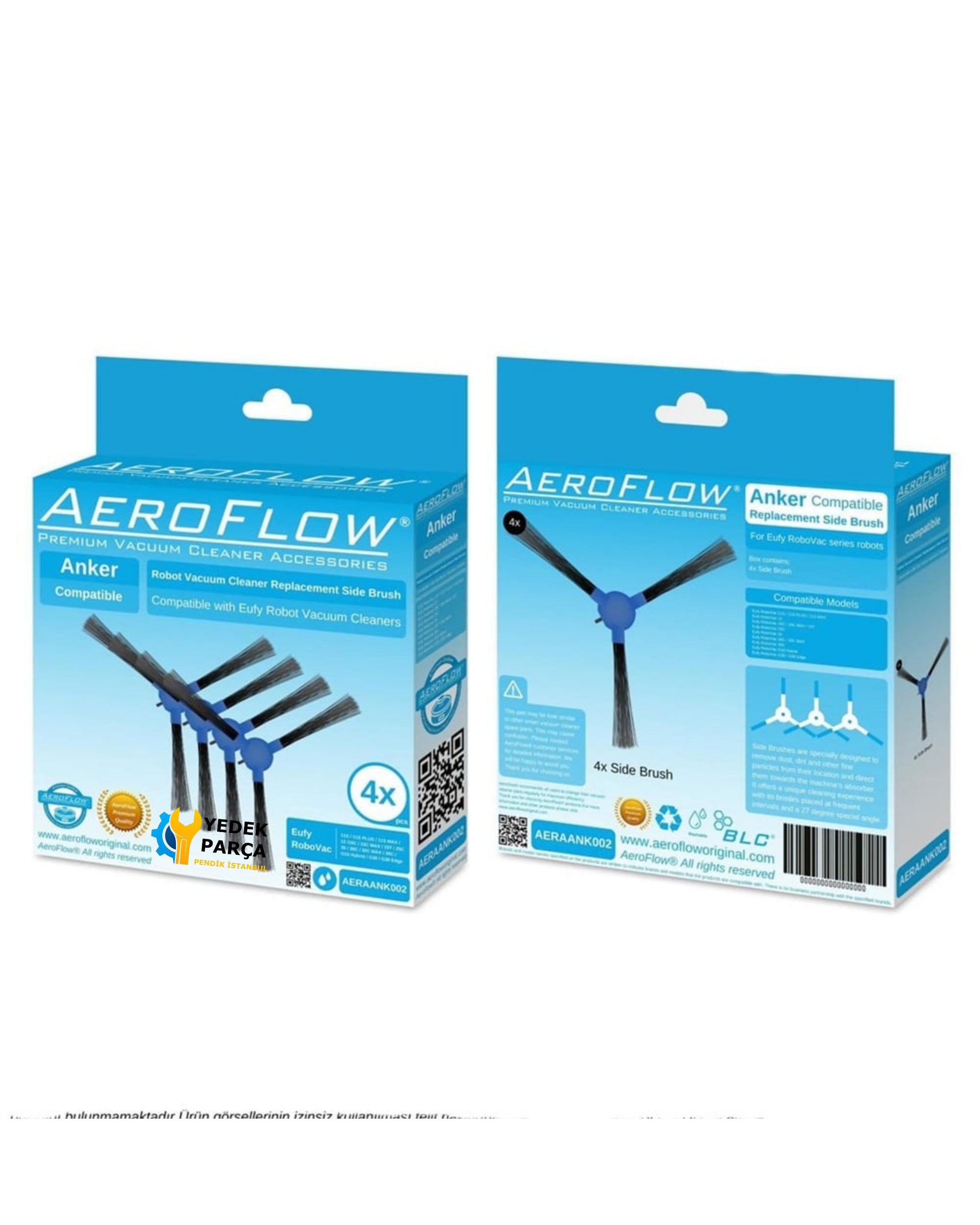 AeroFlow Anker Uyumlu Eufy RoboVac 35C Yan Fırça (Garantili)