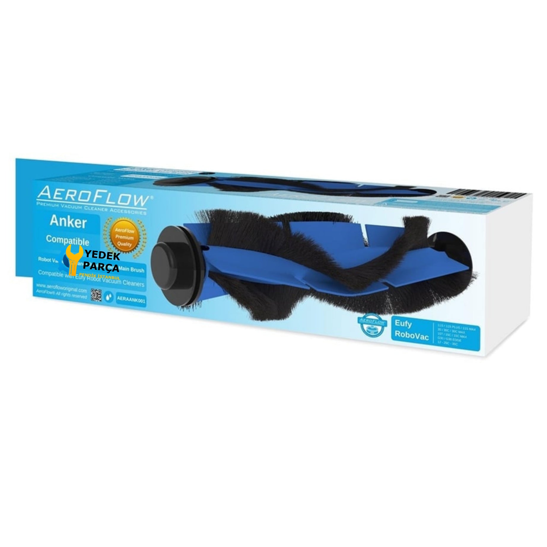 AeroFlow Anker Uyumlu Eufy RoboVac 11S Ana Fırça (Garantili)