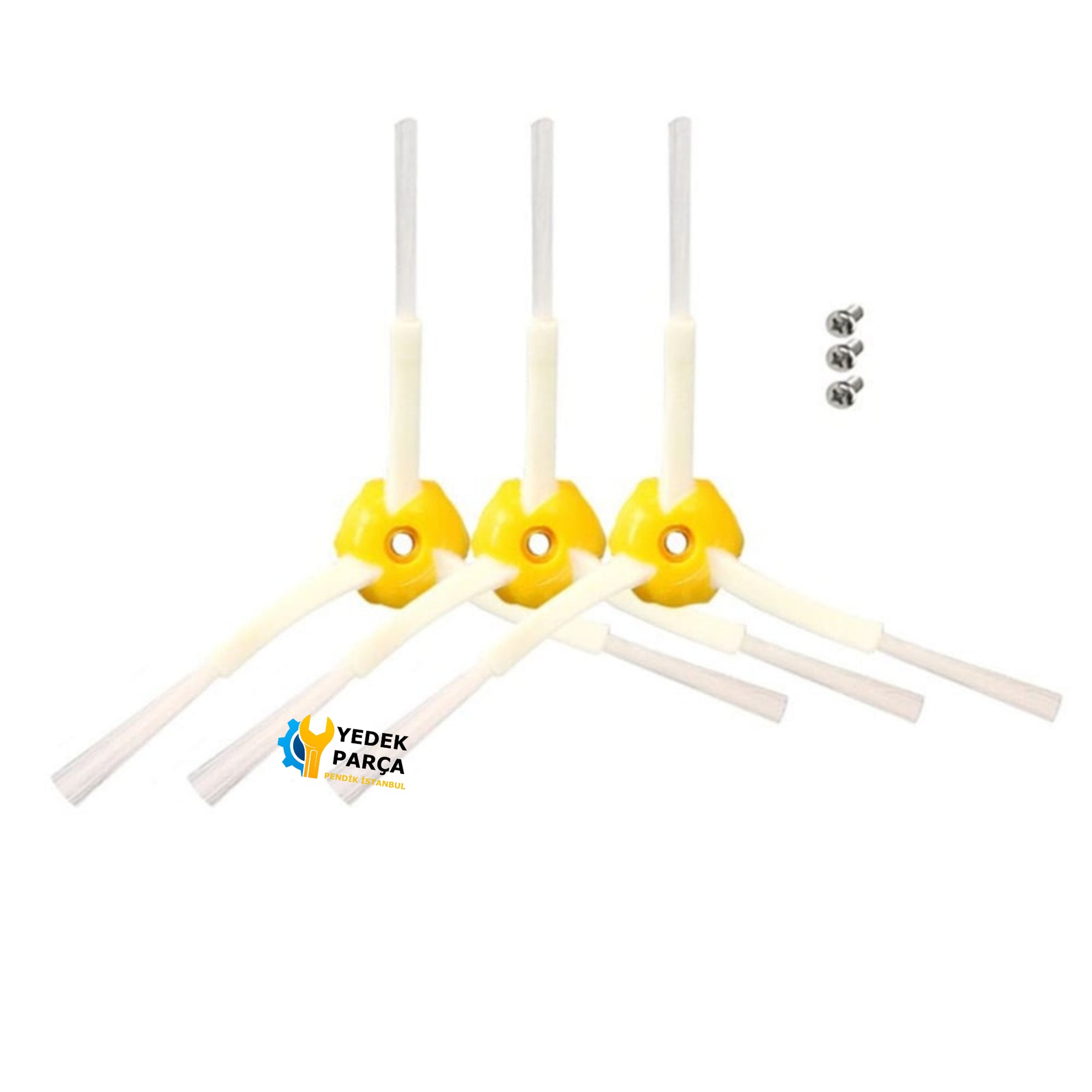 Aeroflow iRobot Uyumlu Roombaa 800 Serisi Süpürge Yan Fırça 3'lü Paket