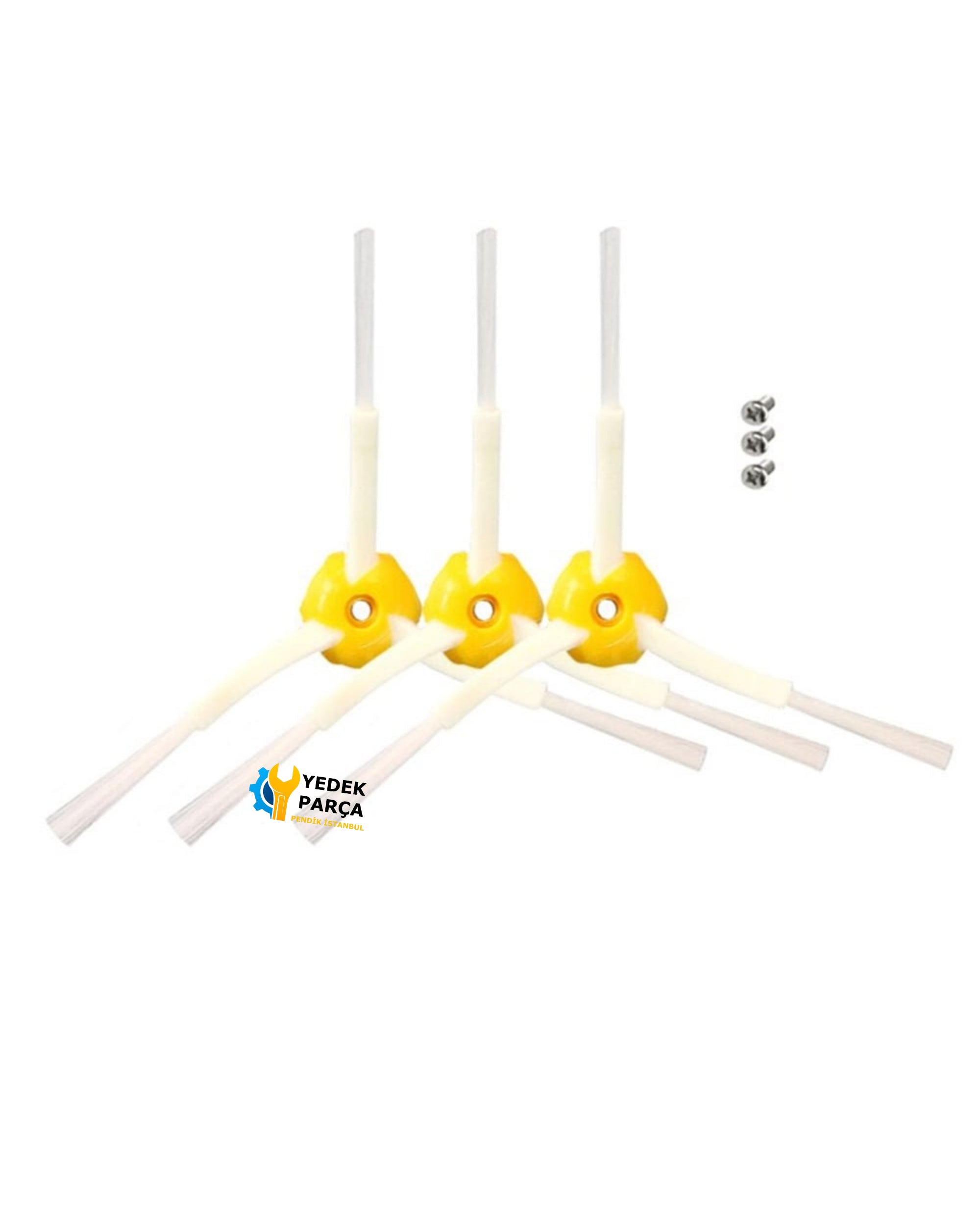 Aeroflow iRobot Uyumlu Roombaa 800 Serisi Süpürge Yan Fırça 3'lü Paket