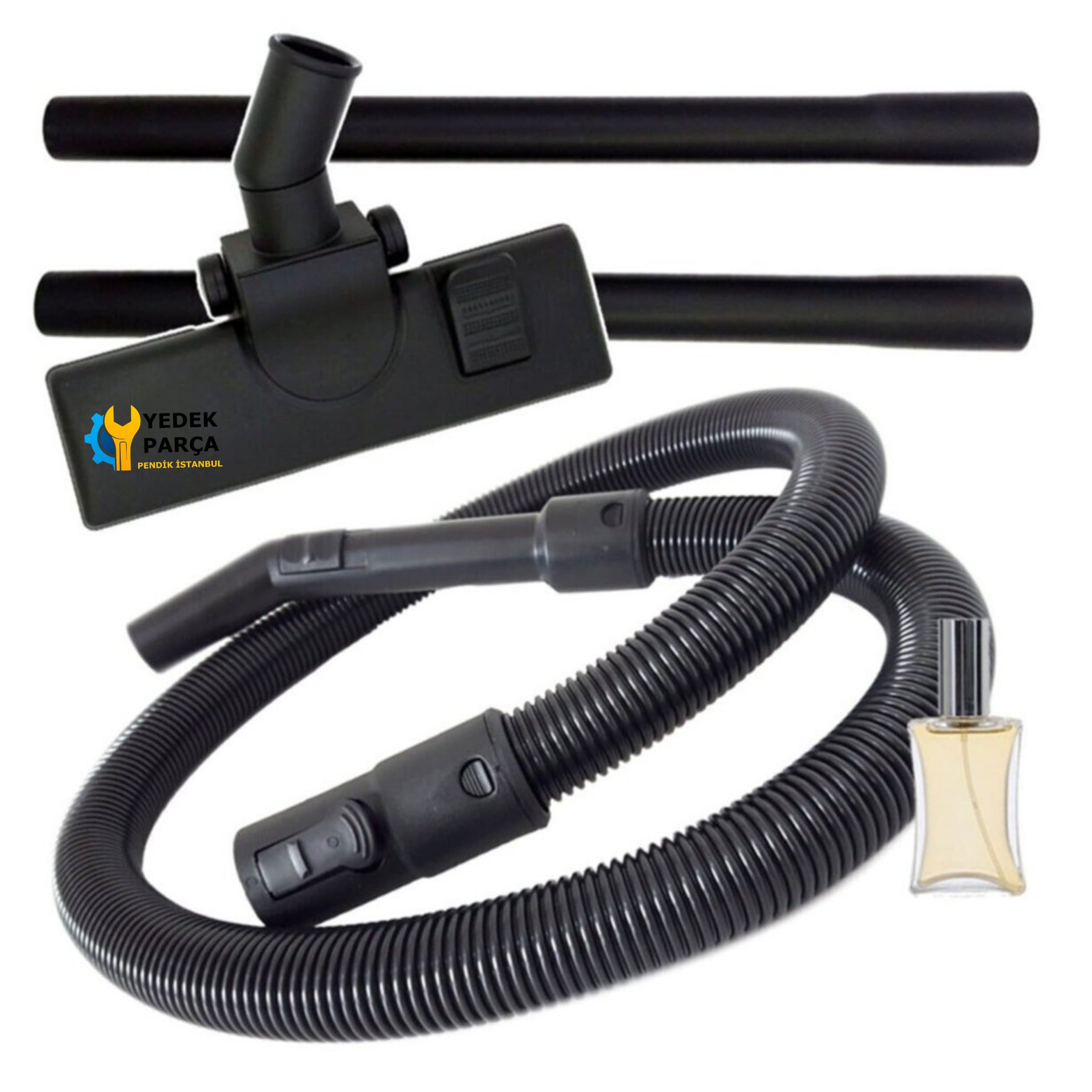 Siemens Uyumlu Super XS/XXS dino VS 50A00 - VS 59A99 Elektrikli Süpürge Hortumu Emici Yer Başlık Plastik Borusu Hediyeli