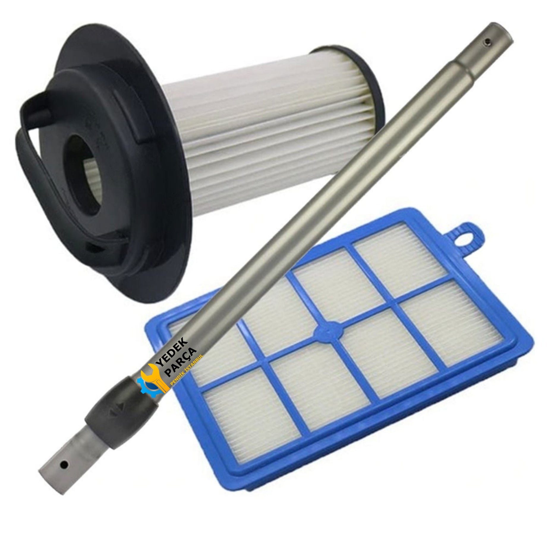 Philips Uyumlu FC 9214 Süpürge Borusu Silindir Filtre Hepa Filtresi