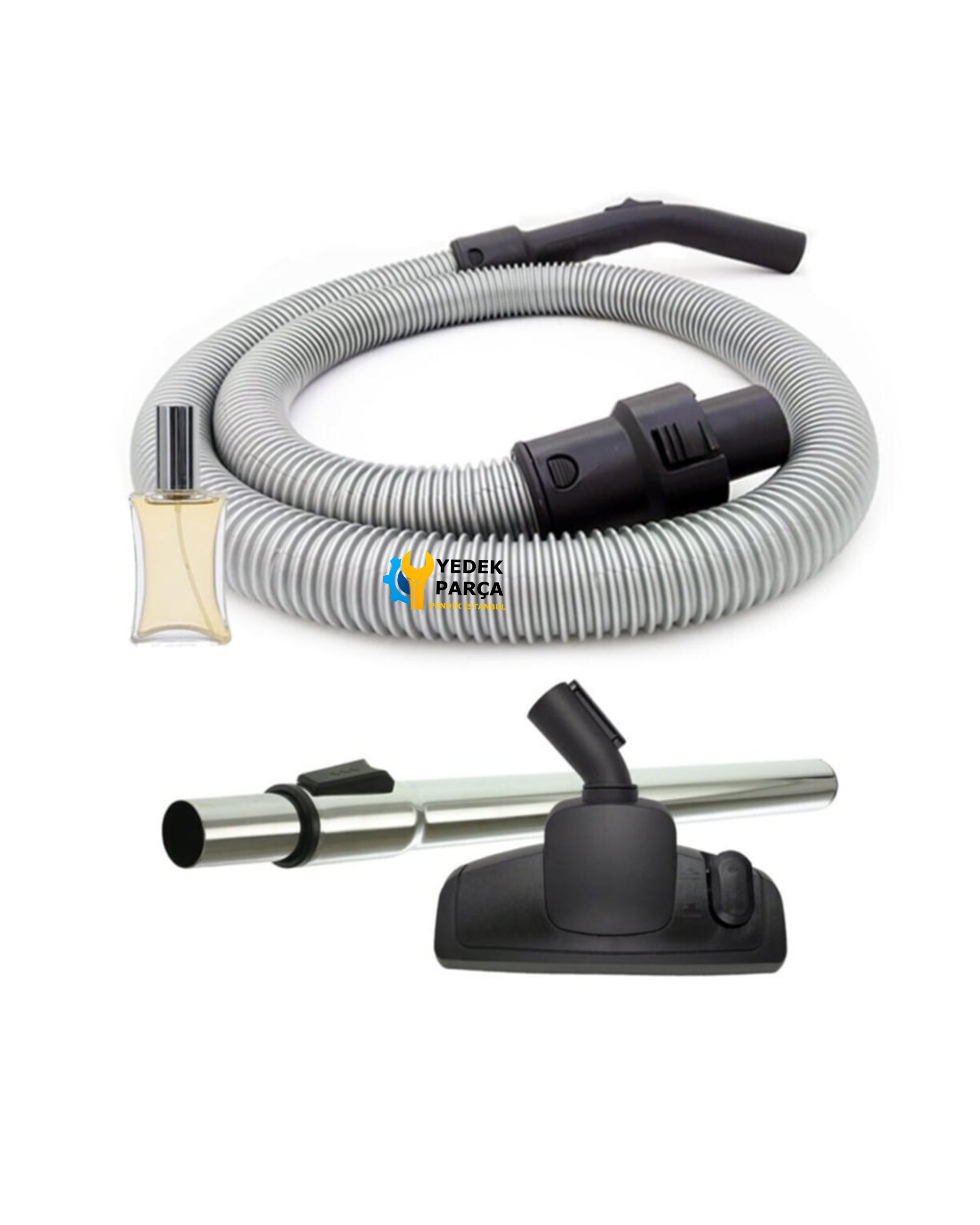 Philips Uyumlu FC 8654 Performer Active Elektrikli Süpürge Hortumu Emici Yer Başlığı Teleskopik Boru Hediyeli