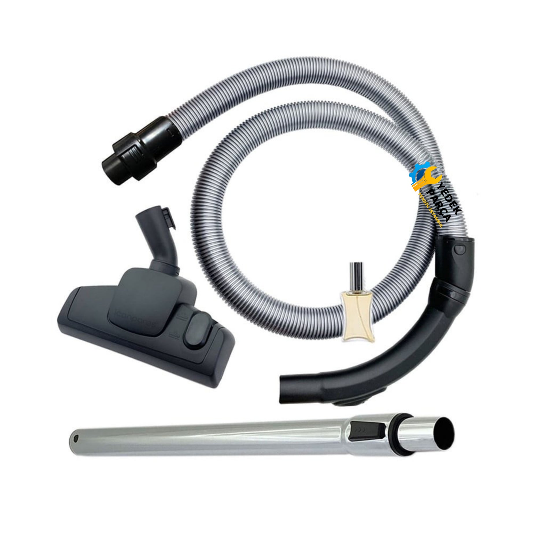 Philips Uyumlu FC 8134 Easy Life Süpürge Katlanmaz Dayanıklı Güçlü Hortumu Seti Hediyeli