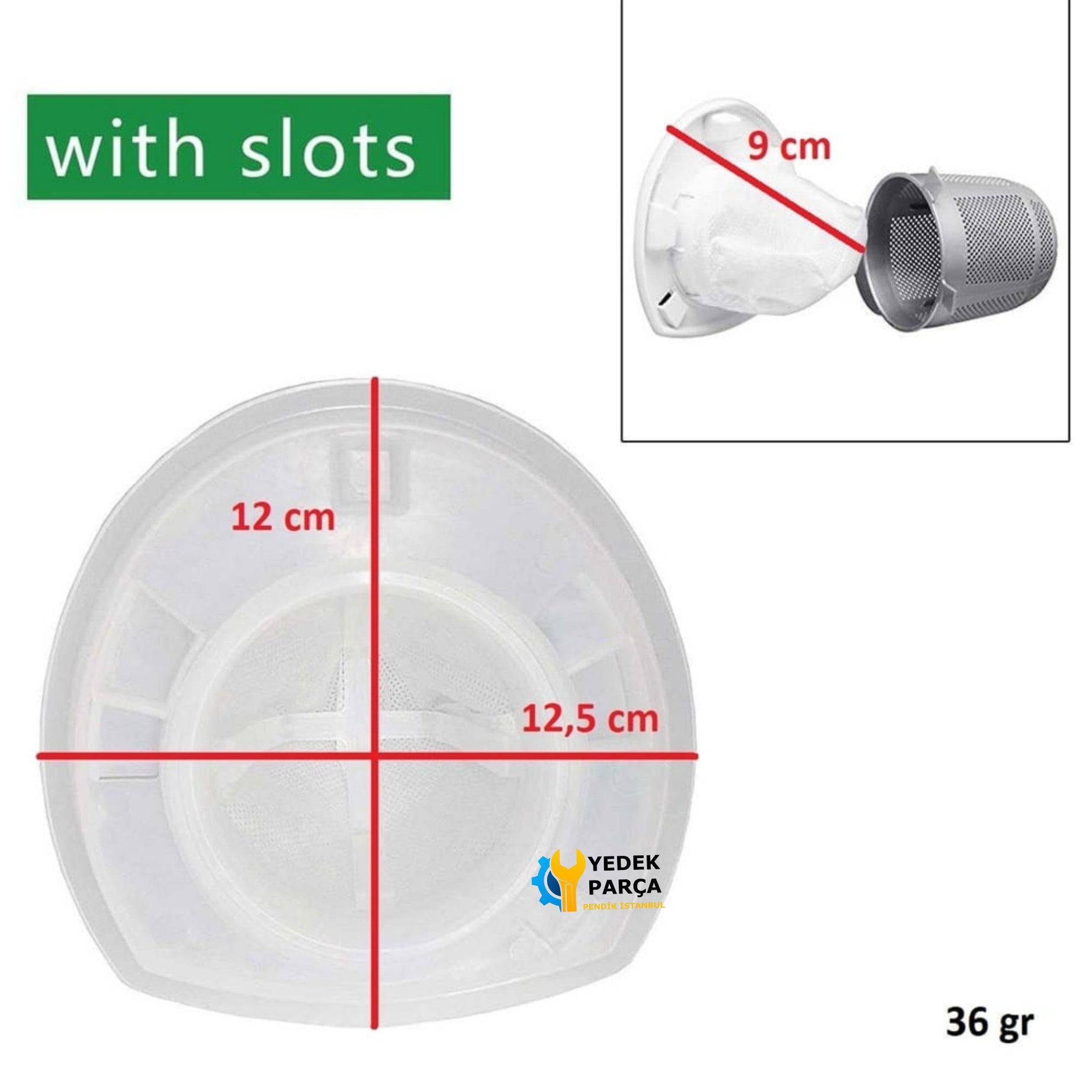 Black & Decker Uyumlu DV 1210 N Elektrikli Süpürge Toz Filtresi