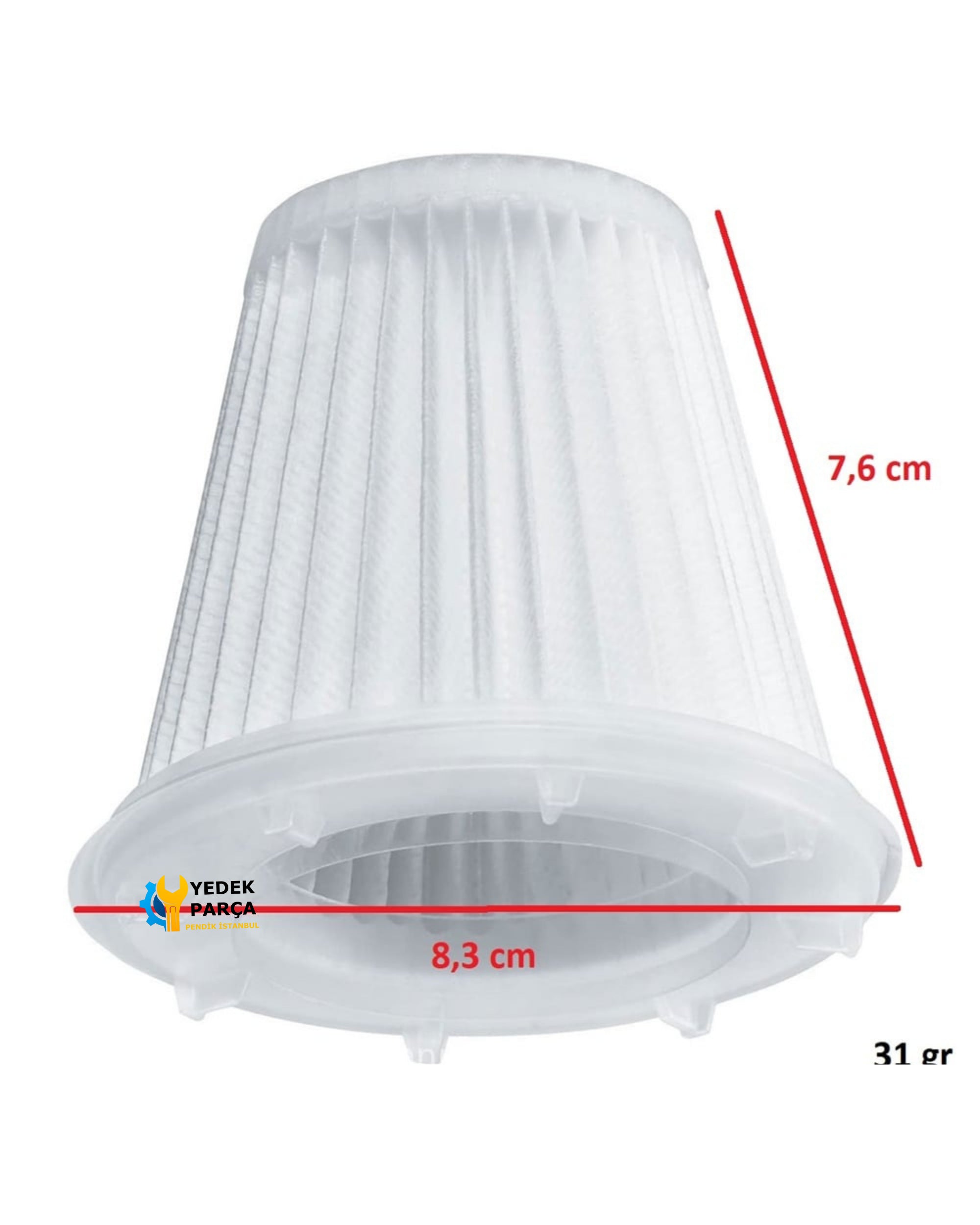 Black & Decker Uyumlu CHV9600 Elektrikli Süpürge Konik Hepa Filtre