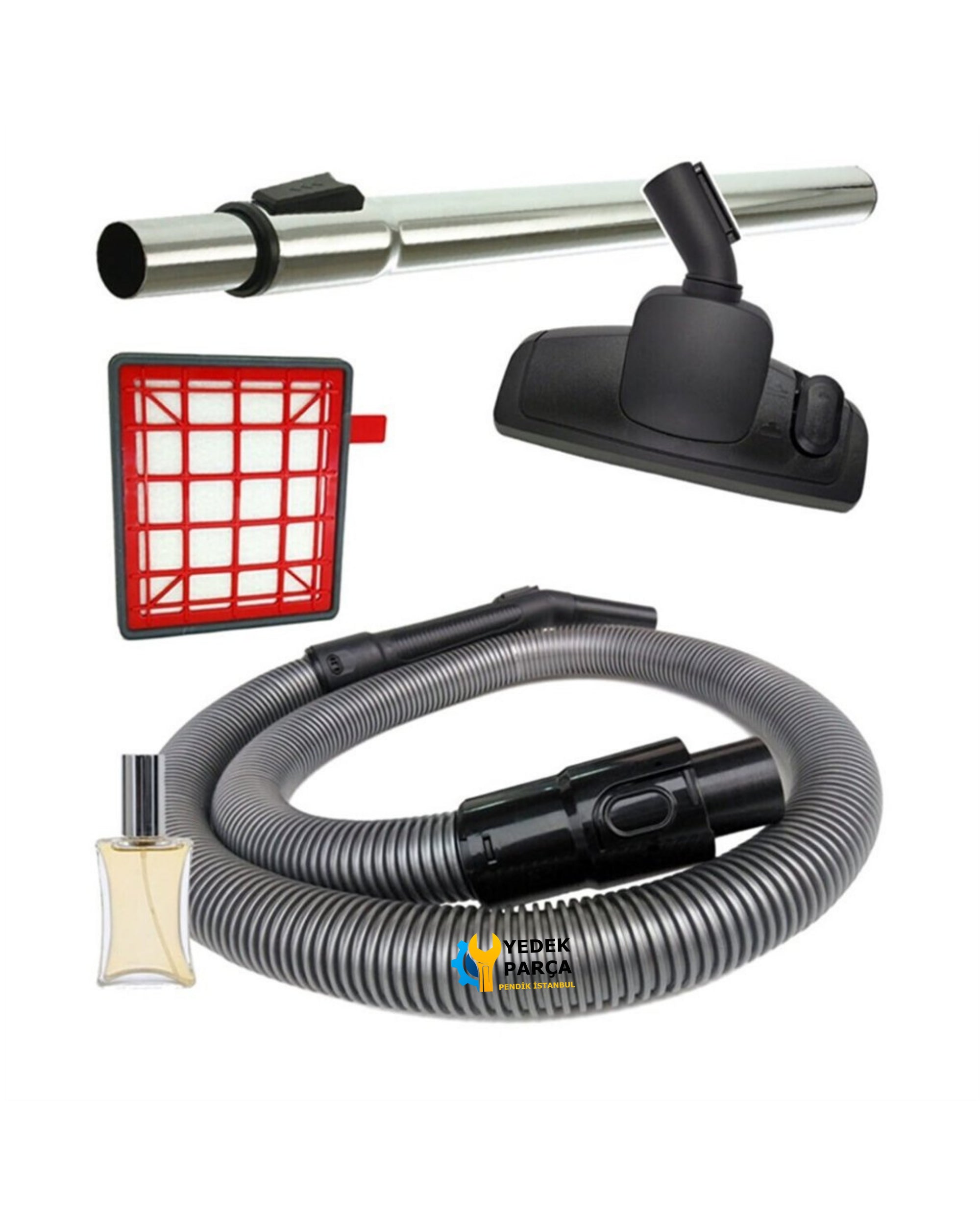 Fakir Uyumlu Veyron Turbo Öko Süpürge Hortumu Emici Başlığı Boru Filtre Hediyeli