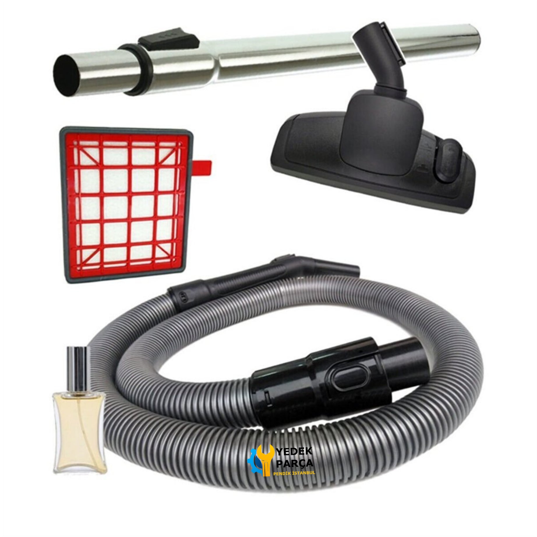 Fakir Uyumlu Veyron Turbo XL Süpürge Hortumu Emici Başlık Boru Filtre Hediyeli