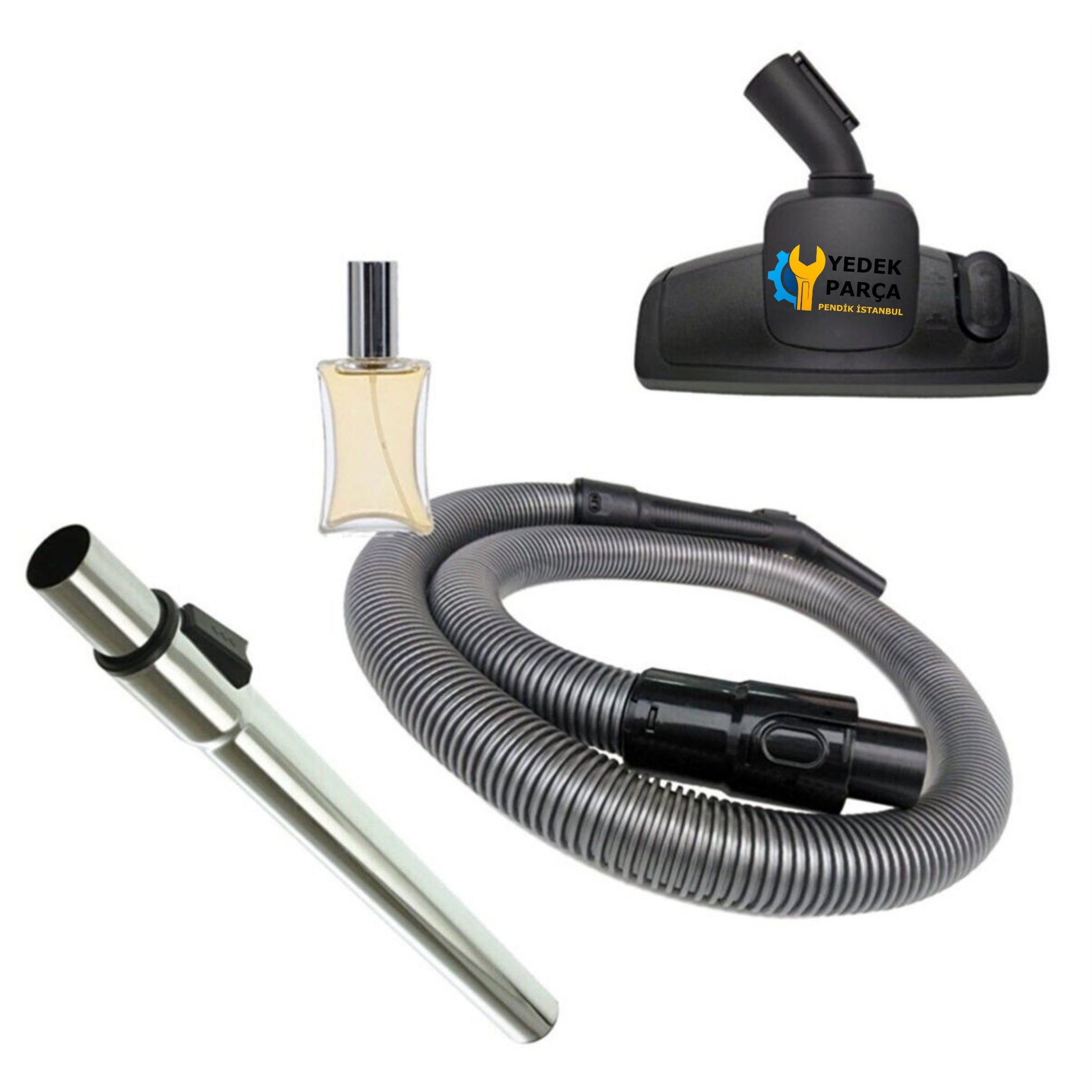 Fakir Uyumlu Veyron Premium XL Süpürge Hortumu Emici Başlığı Teleskopik Hediyeli