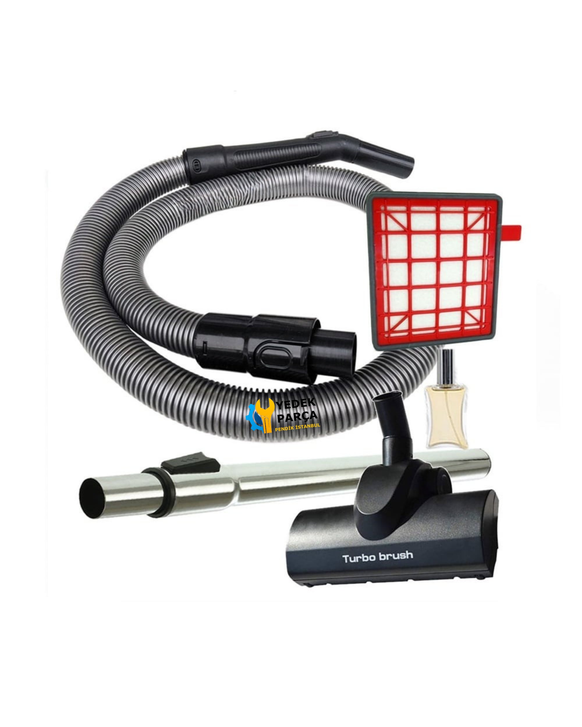 Fakir Uyumlu Veyron Turbo Süpürge Hortum Turbo Başlık Boru Filtre Hediyeli