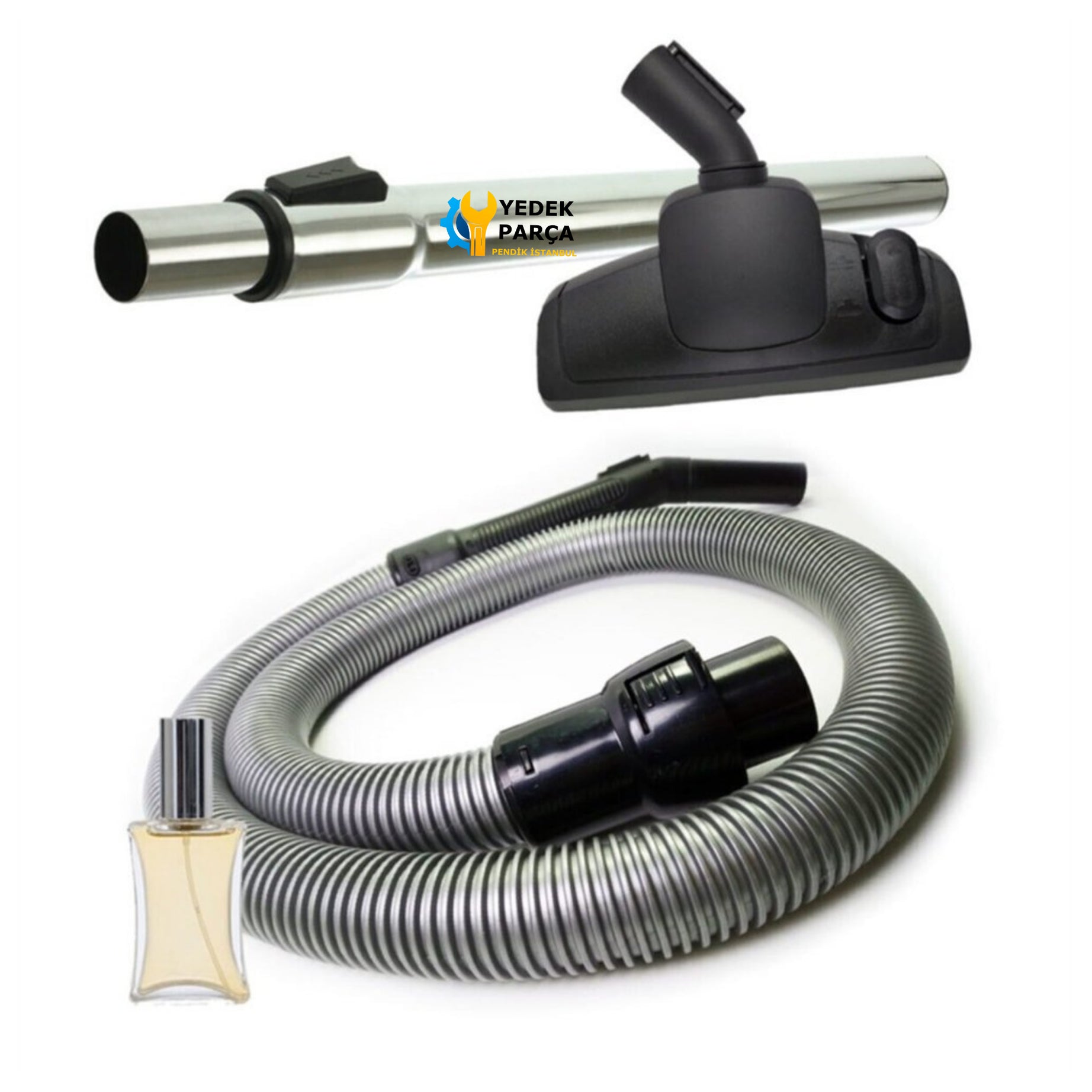 Electrolux Uyumlu Ergoeasy ZTI 7650 Elektrikli Süpürge Hortumu Emici Yer Başlığı Teleskopik Boru Hediyeli