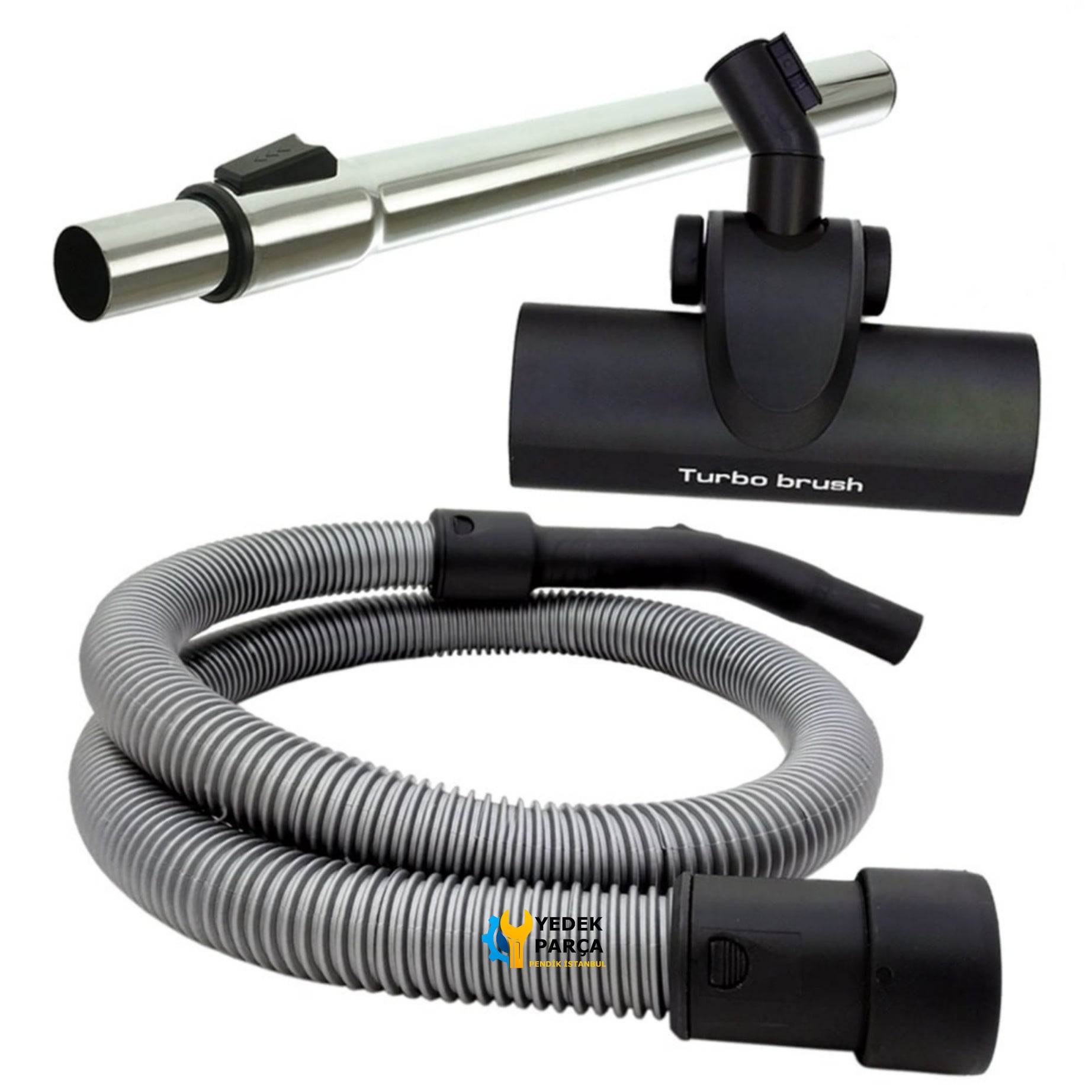 Arnica Uyumlu Karayel Süpürge Hortumu Turbo Emici Başlık Teleskopik Boru