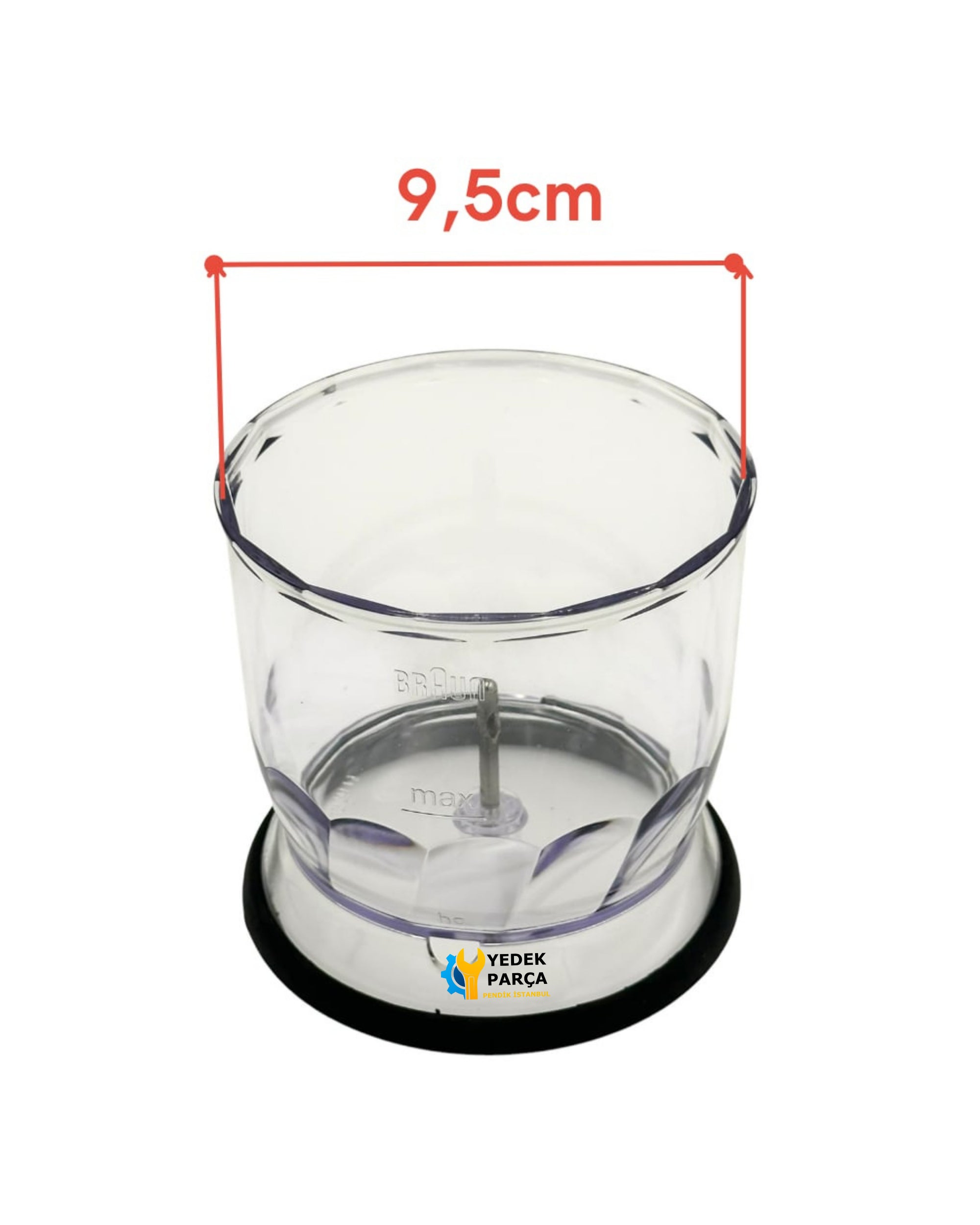 Braun Uyumlu MultiQuick 3 Vario MQ 3125B Blender Haznesi 350ml (Küçük Hazne)