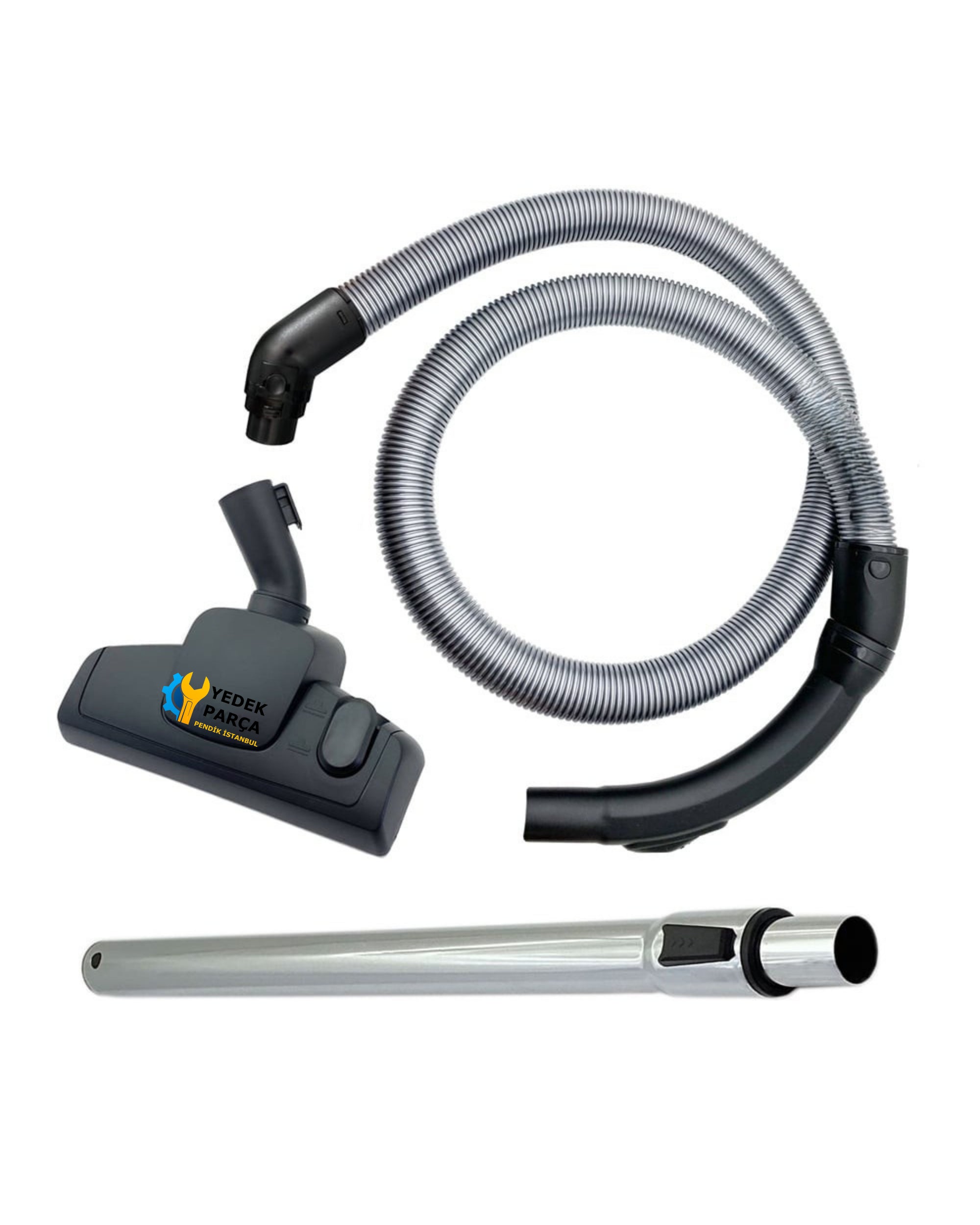 Fantom Uyumlu Carbon Black CB 2000 Süpürge Katlanmaz Dayanıklı Güçlü Hortum Seti