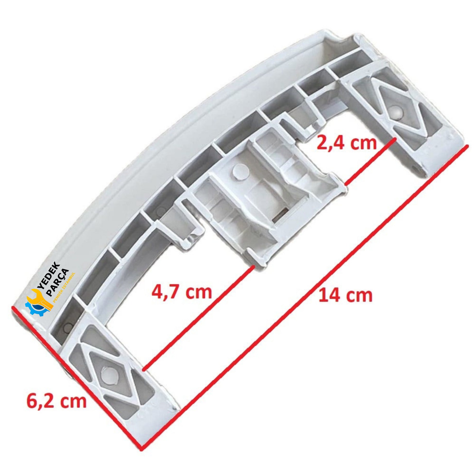 Bellavita LF1209BVT665761 BB309067 Çamaşır Makinesi Kapak Mandalı Tutamağı BEYAZ