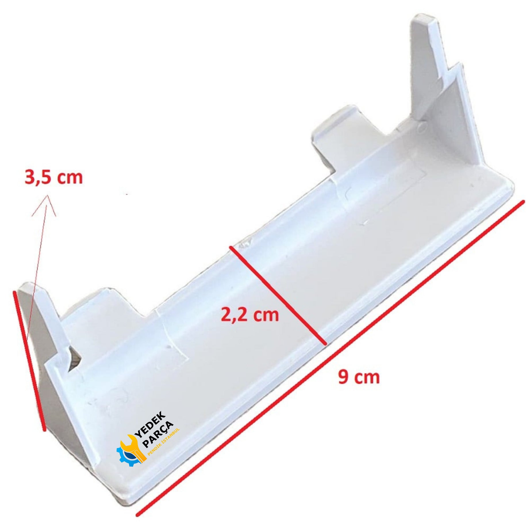 Beko Uyumlu Bulaşık Makinesi Kapak Mandal Kilidi Tutamağı BEYAZ