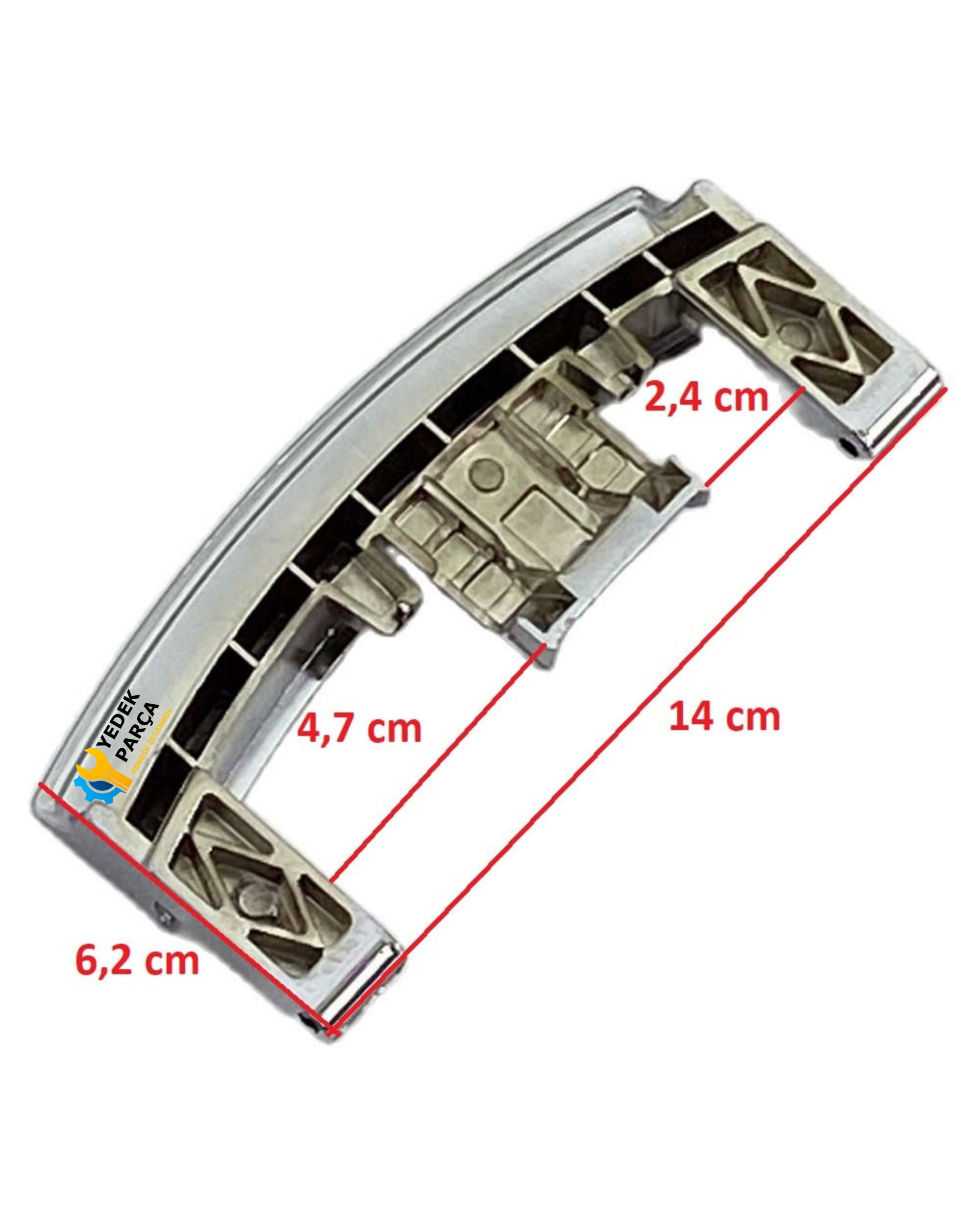 Teka Uyumlu TK31490WDEXP Çamaşır Makinesi Kapak Mandalı Tutamağı İNOX