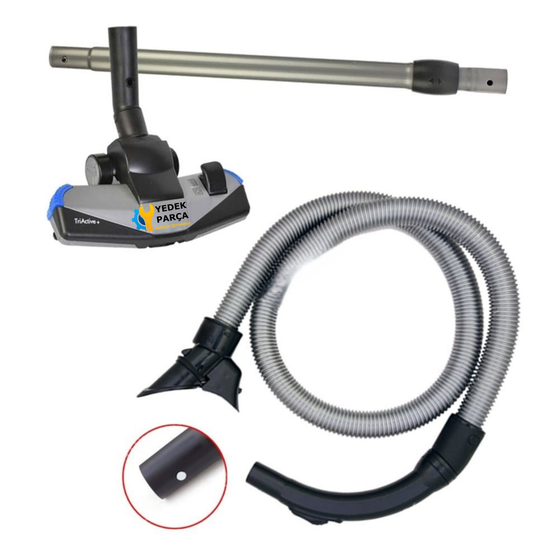 Philips Uyumlu FC 9205 Marathon Süpürge Hortumu TriActive Başlık Borusu