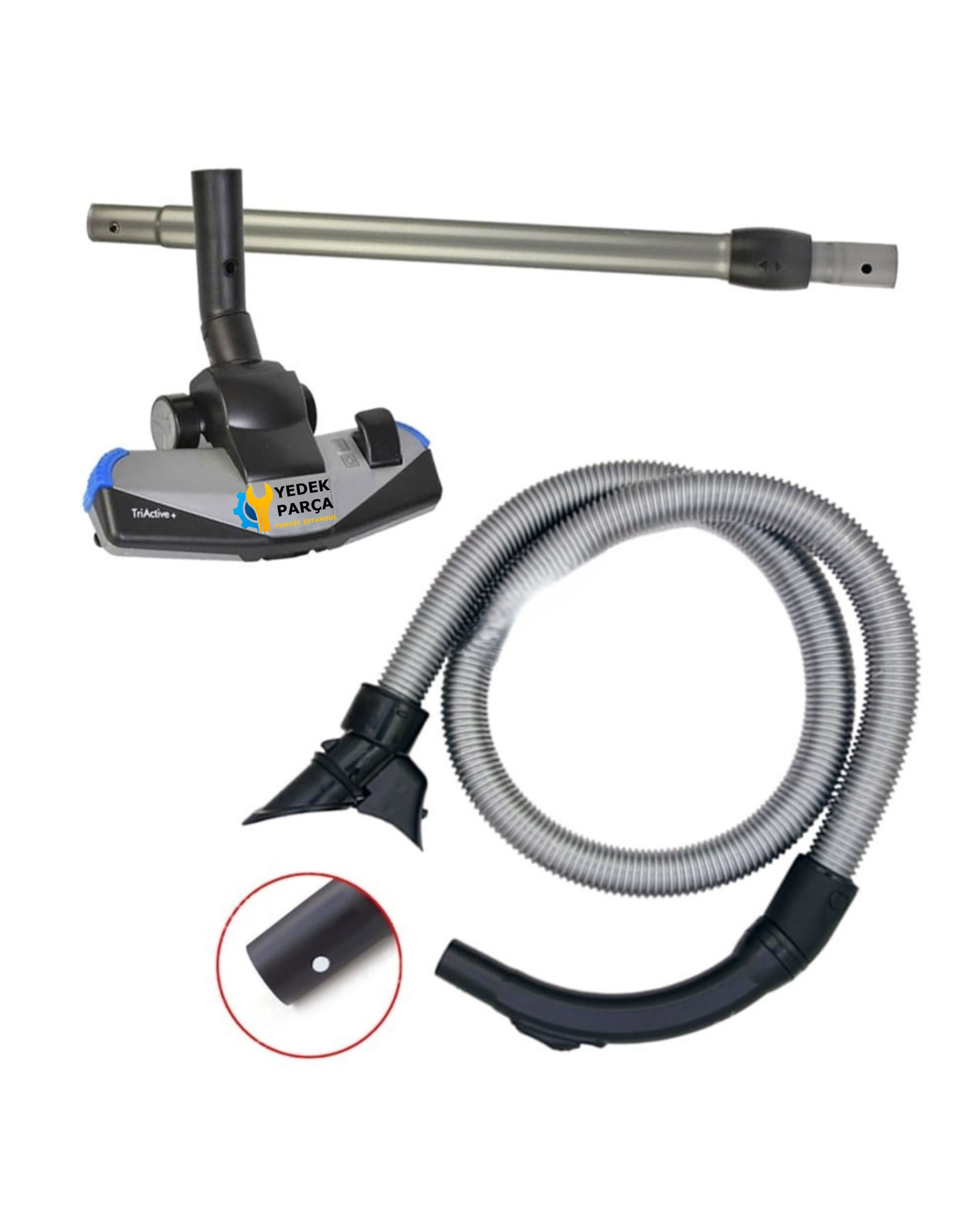 Philips Uyumlu FC 9204 Marathon Süpürge Hortumu TriActive Başlık Borusu